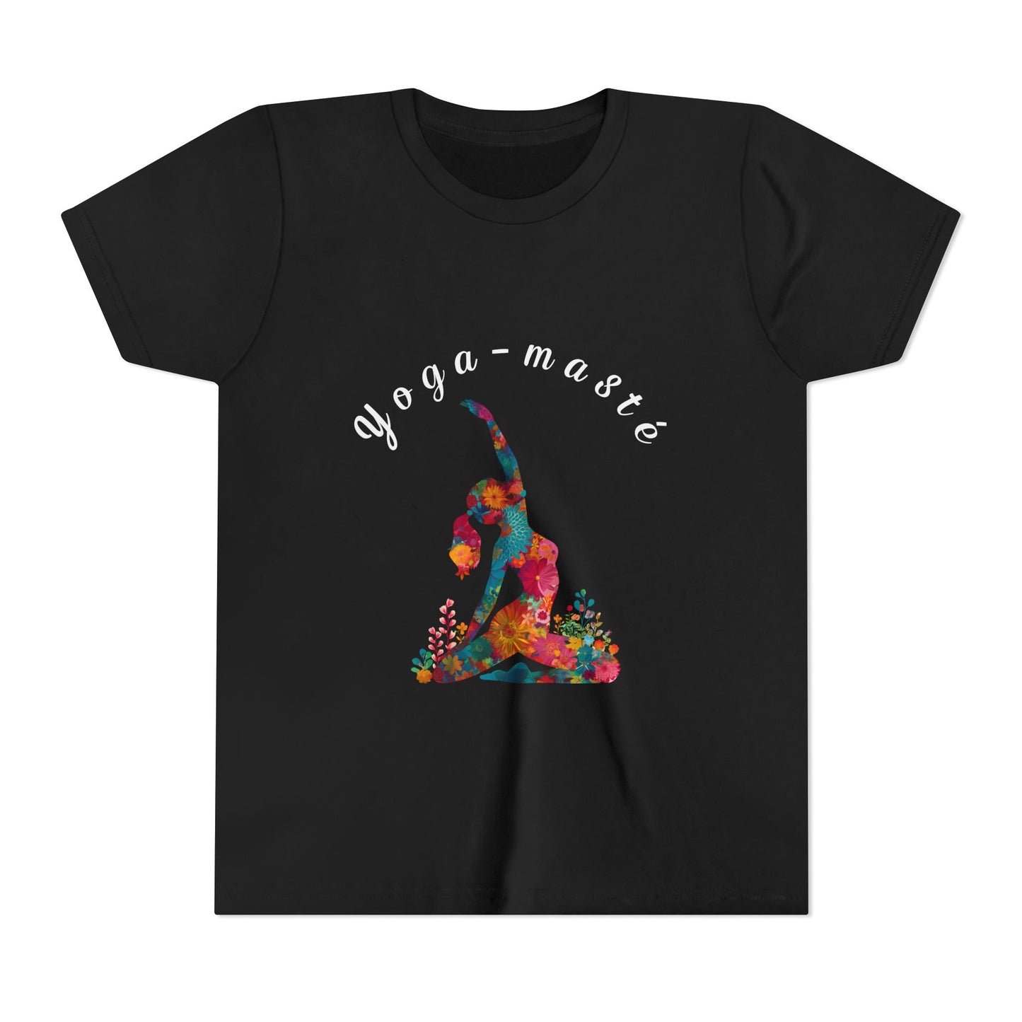 Yoga-masté Vibrant Yoga Tee for Kids I Yoga T-Shirt I Kids Yoga Wear I Colorful Gift for Young Yogis