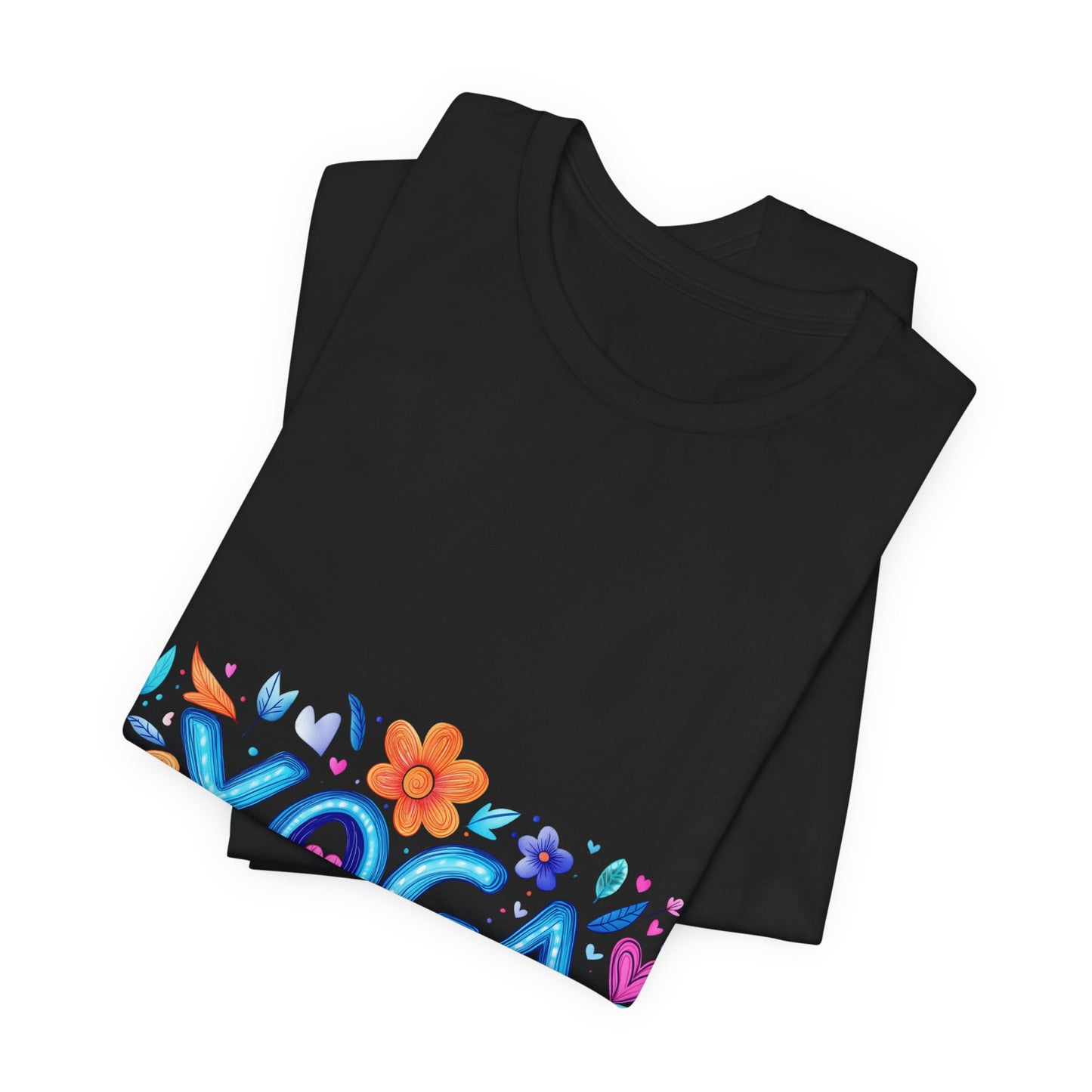 Colorful Yoga-Themed Unisex Tee for Yoga Lovers I Yoga T-Shirt I Gift for Yogis I Self-Care Meditation Apparel