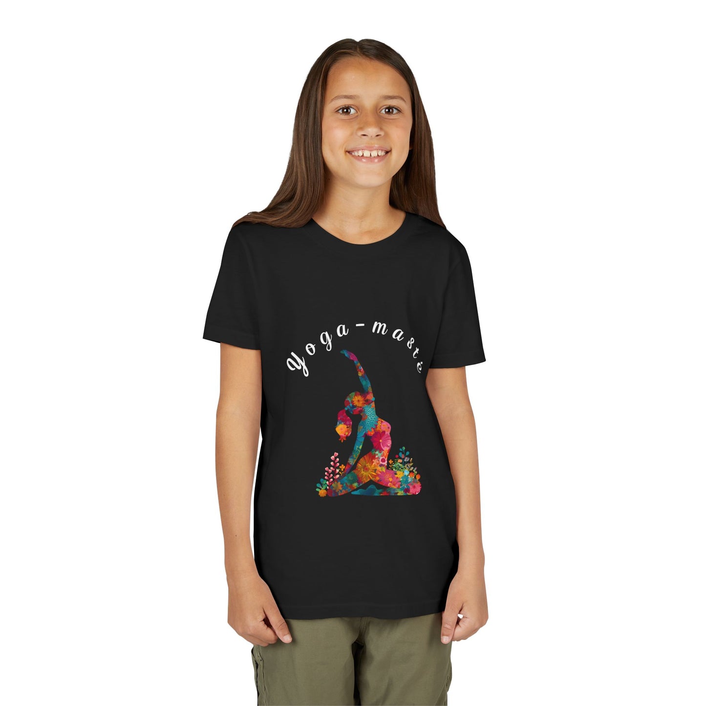 Yoga-masté Vibrant Yoga Tee for Kids I Yoga T-Shirt I Kids Yoga Wear I Colorful Gift for Young Yogis