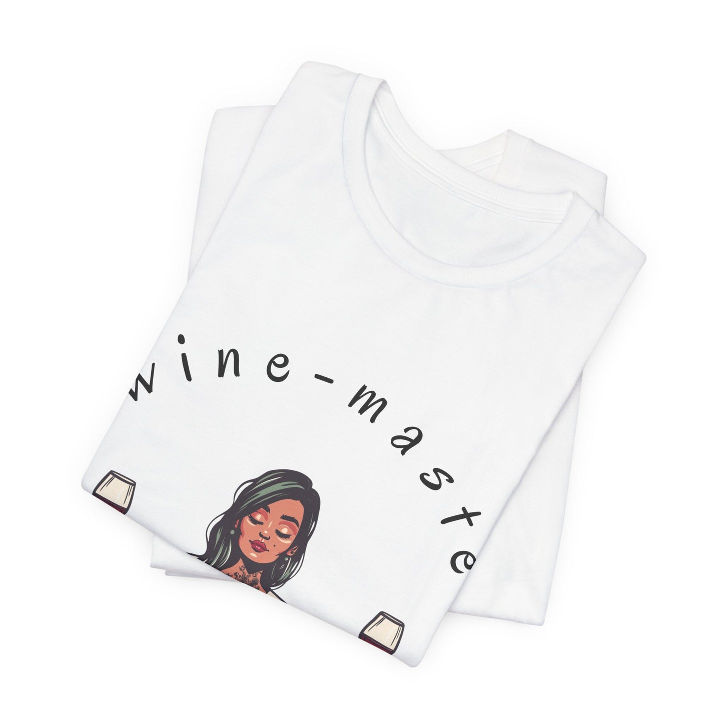 Wine-Masté - Meditation Wine Lover Tee I Unisex Relaxation T-Shirt for Yoga & Wine Enthusiasts I Fun Gift for Wine Tasting I Self-Care Clothing