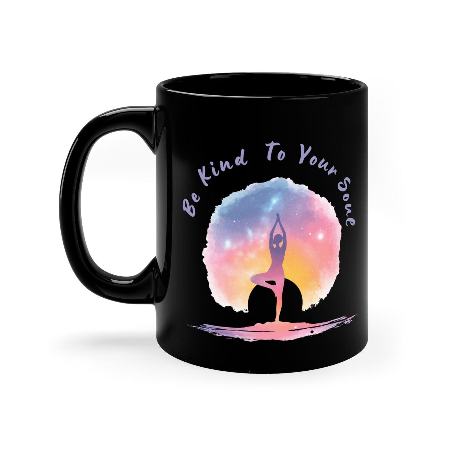 "Be Kind to Your Soul" Mindful Spirit Coffee Mug I Yoga Inspirational Gift I Self-Care Mug I Meditation Coffee Cup