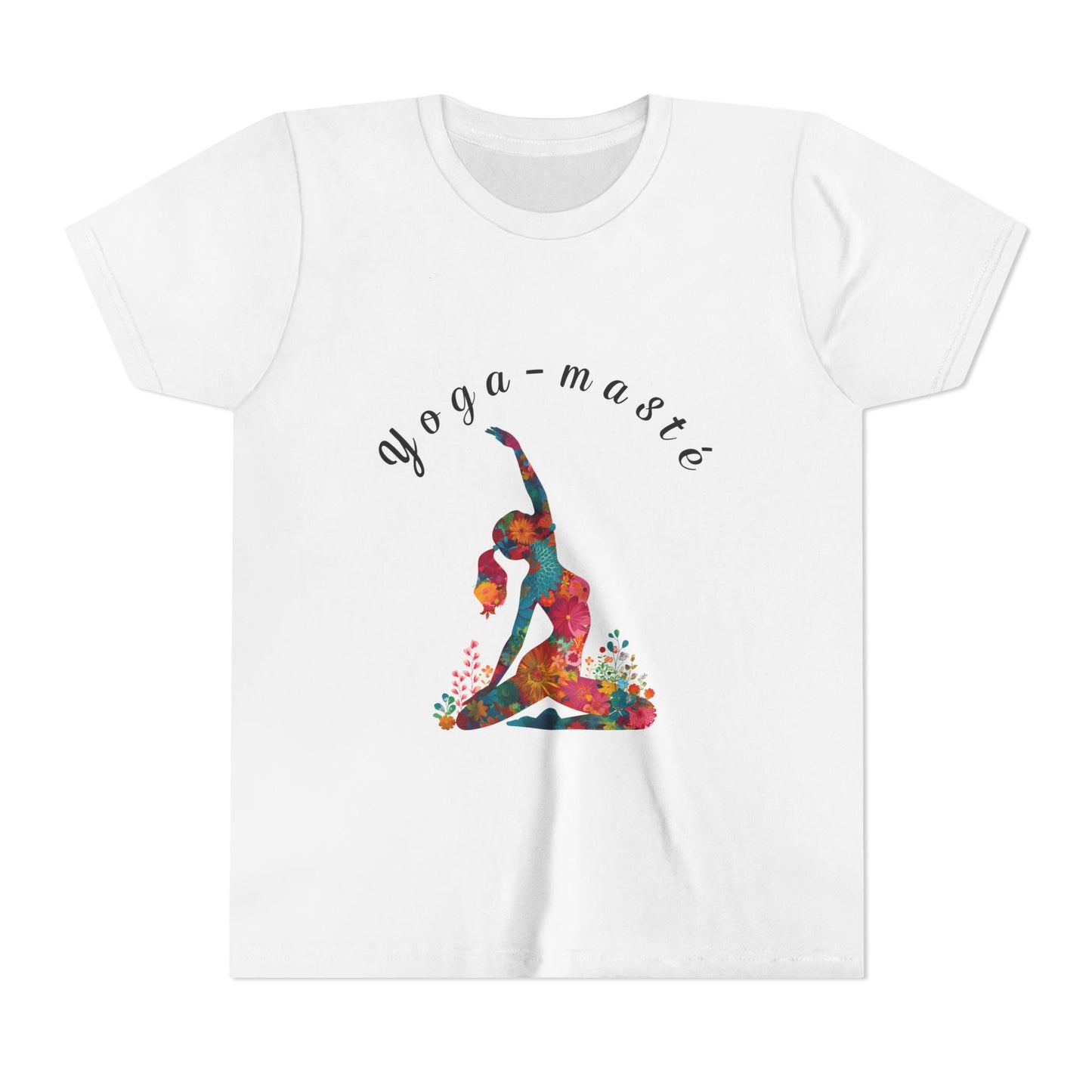 Yoga-masté Vibrant Yoga Tee for Kids I Yoga T-Shirt I Kids Yoga Wear I Colorful Gift for Young Yogis