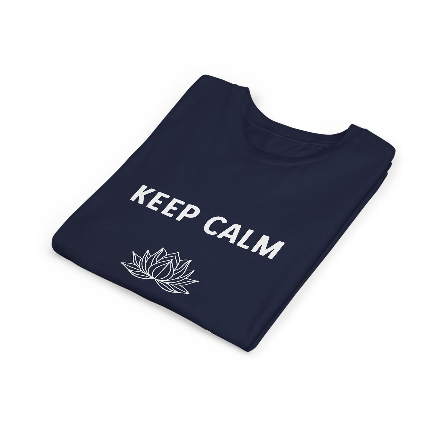 Keep Calm Do Some Ohms - Youth Meditation Tee I Yoga T-Shirt I Mindfulness Apparel I Gift for Kids I Relaxation & Inspirational Wear