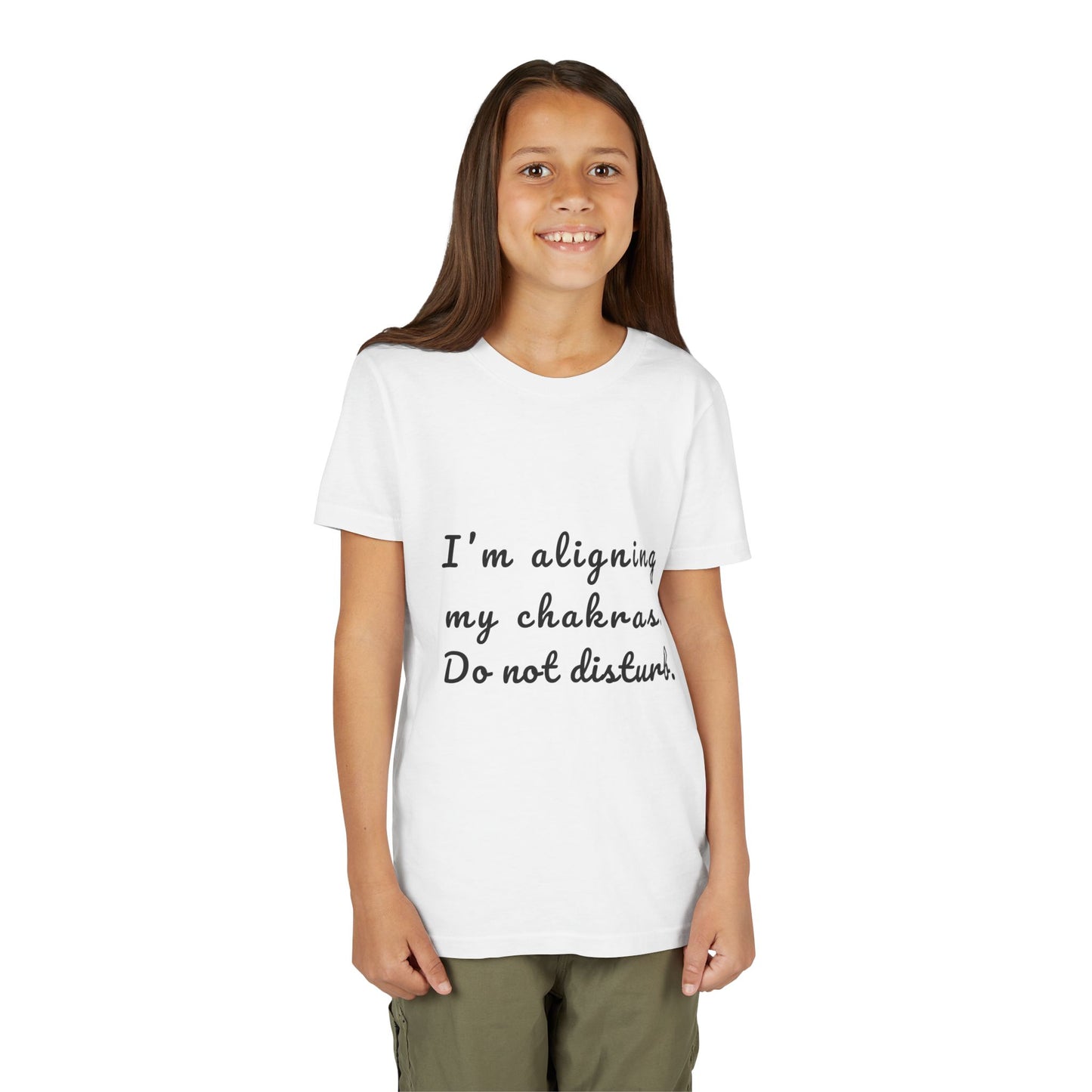 I'm Aligning My Chakras. Do Not Disturb. Youth Yoga Tee - Mindfulness Tee for Yogis I Meditation T-Shirt for Kids