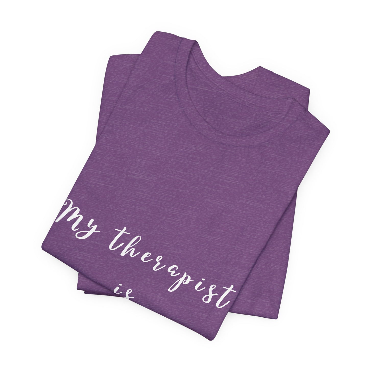 My Therapist is a Yoga Mat - Unisex Tee I Yoga T-Shirt I Gift for Yoga Lovers I Casual Mindfulness Wear