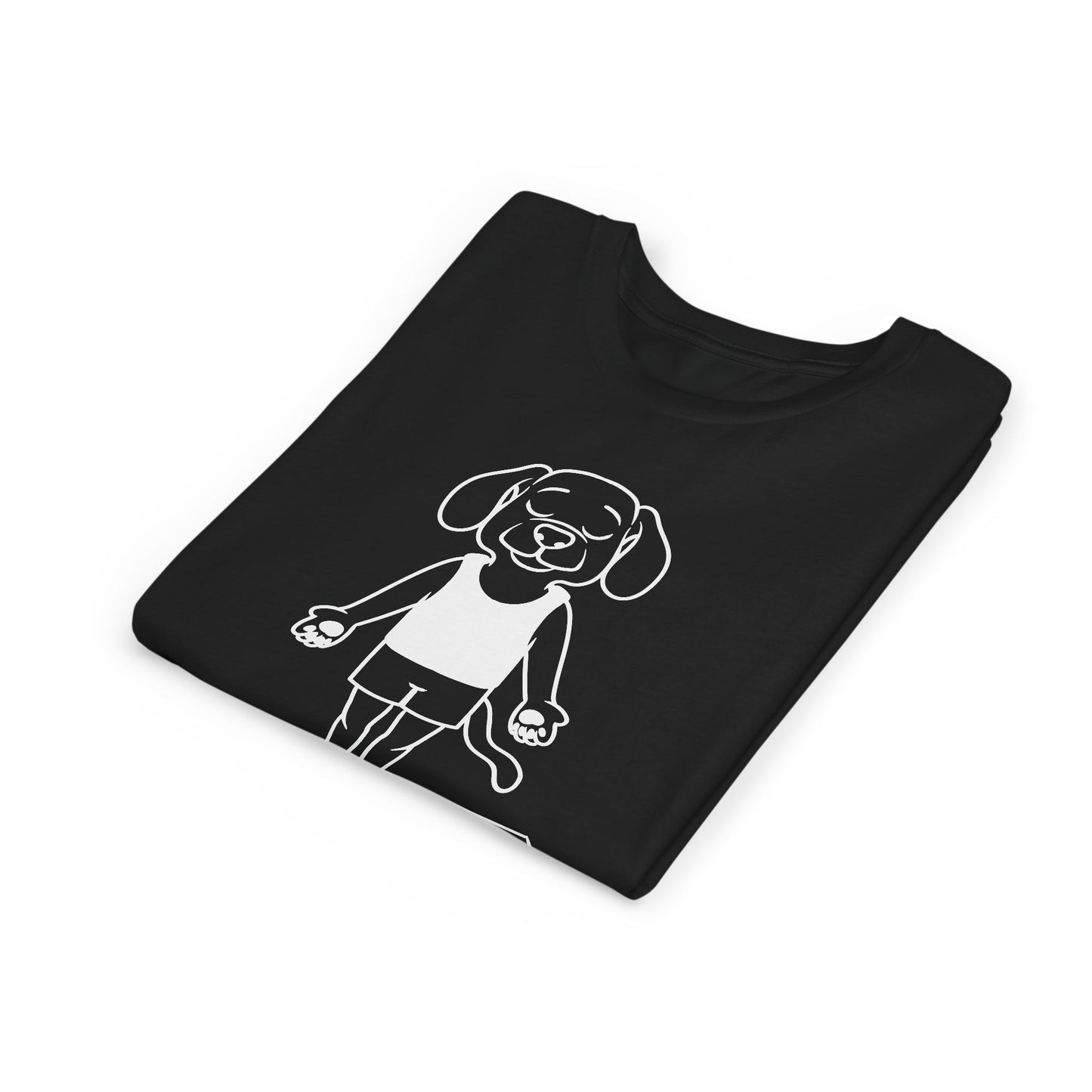 Cute Up Human Pose Design - Youth Yoga Dog Tee I Kids Yoga T-Shirt I Gift for Pet Lovers I Fun Animal Tee I Kids Activewear