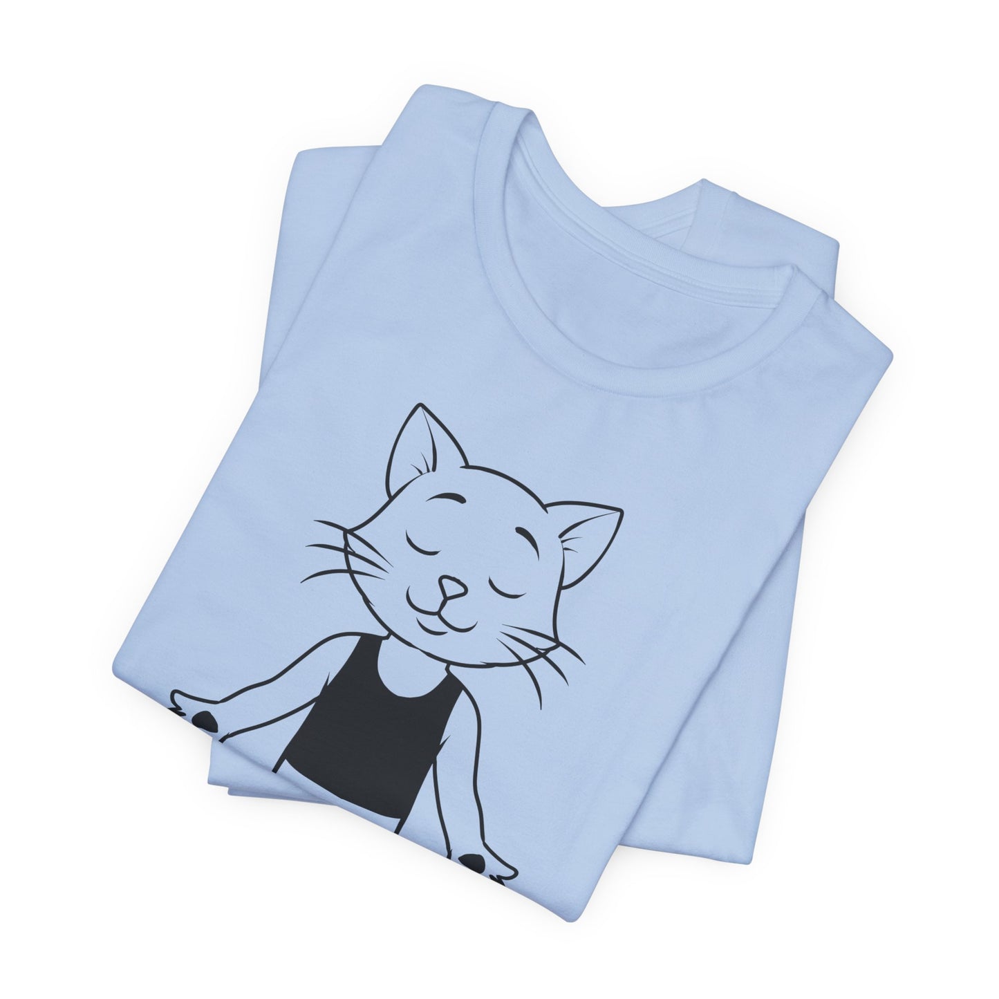 Up Human Pose - Unisex Cat Yoga Tee I Relaxation Gift I Yoga & Pet Lover T-Shirt I Quirky Animal Tee I Fun Gift for Cat Owners I Cute Tee for Zen Vibes