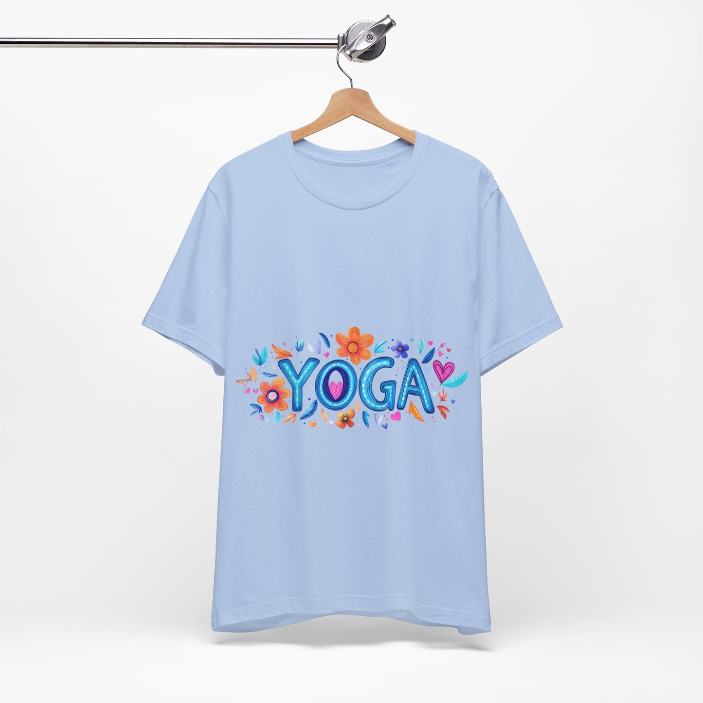Colorful Yoga-Themed Unisex Tee for Yoga Lovers I Yoga T-Shirt I Gift for Yogis I Self-Care Meditation Apparel