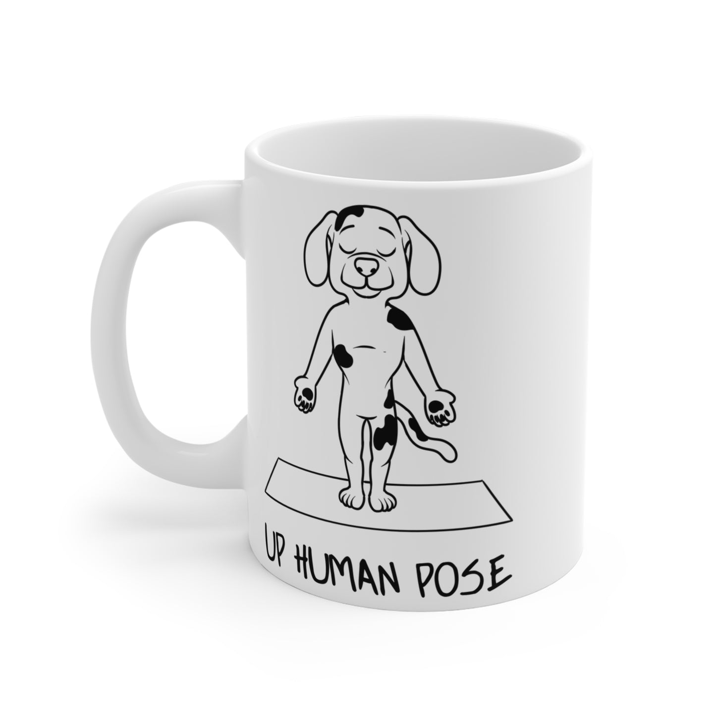 Up Human Pose Yoga Dog Mug - Cute Pet Coffee Cup I Dog Lover Gift I Zen Mug I Perfect for Yoga Enthusiasts I Fun Home Decor