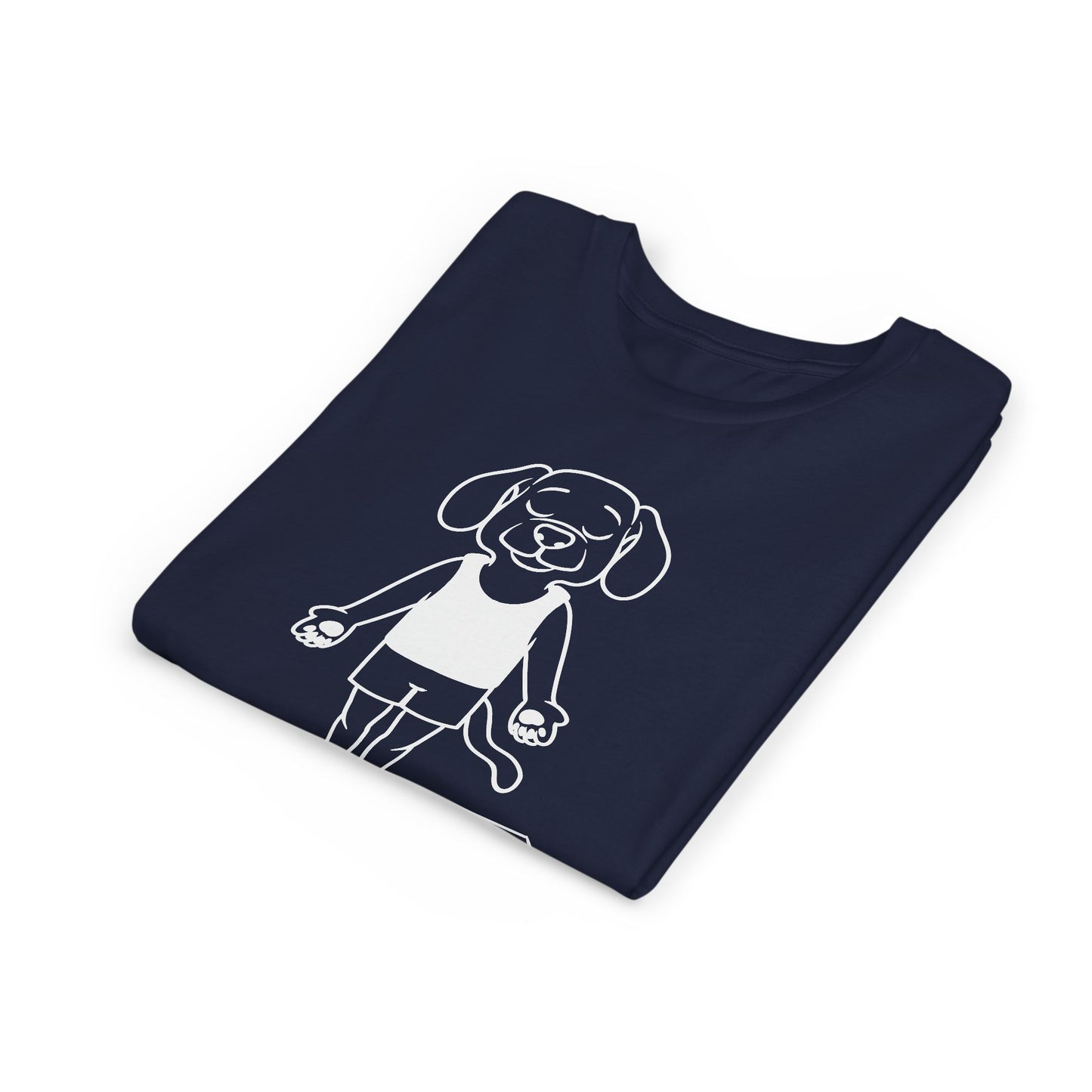 Cute Up Human Pose Design - Youth Yoga Dog Tee I Kids Yoga T-Shirt I Gift for Pet Lovers I Fun Animal Tee I Kids Activewear