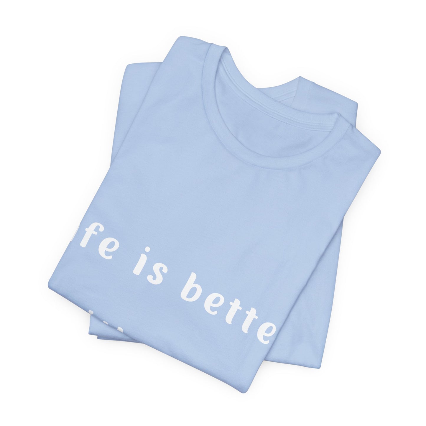 Life is Better with Yoga & Wine Unisex Tee | Perfect T-Shirt for Wine Lovers & Yoga Enthusiasts I Self-Care Meditation Apparel