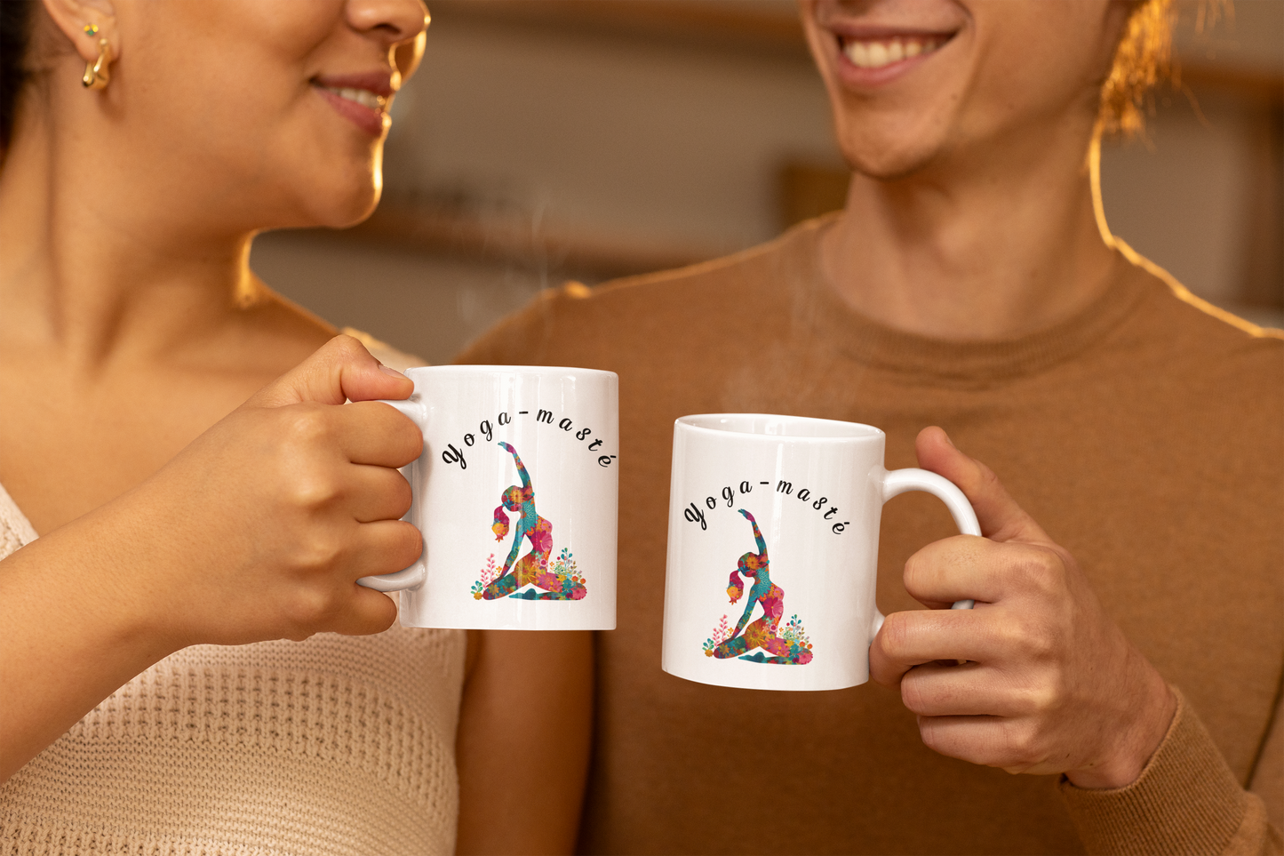 Yoga-Masté 11oz Mug - Colorful Yoga Mug I Inspirational Coffee Cup I Gift for Yoga Lovers I Motivational Drinkware I Wellness Gift