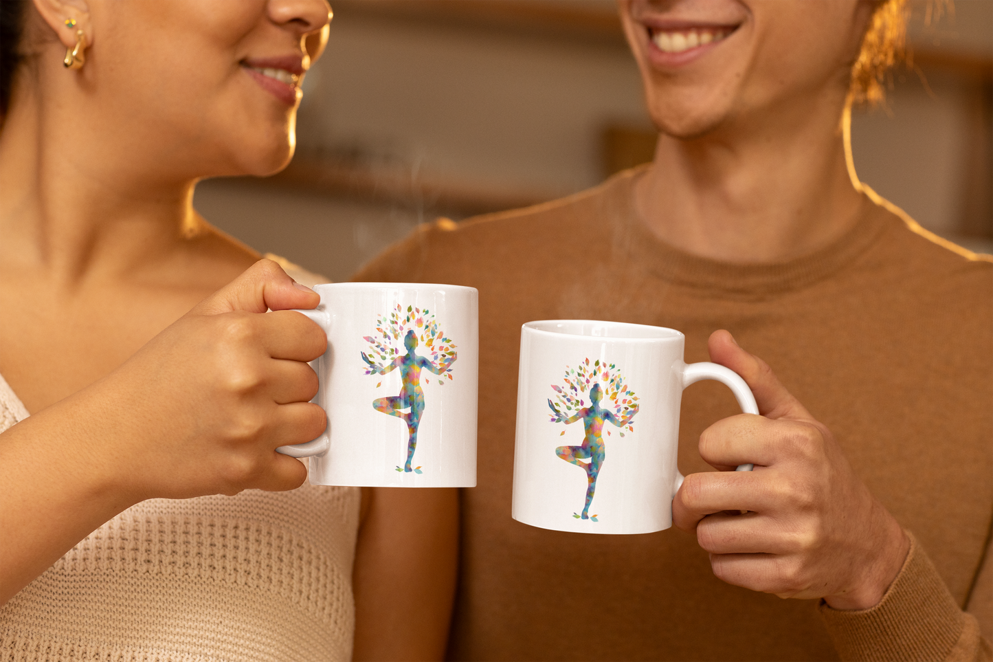 Tree Pose Yoga-Inspired Mug for Mindfulness I Inspirational Coffee Cup I Gift for Yogis I Relaxation Mug I Self-Care & Meditation Mug