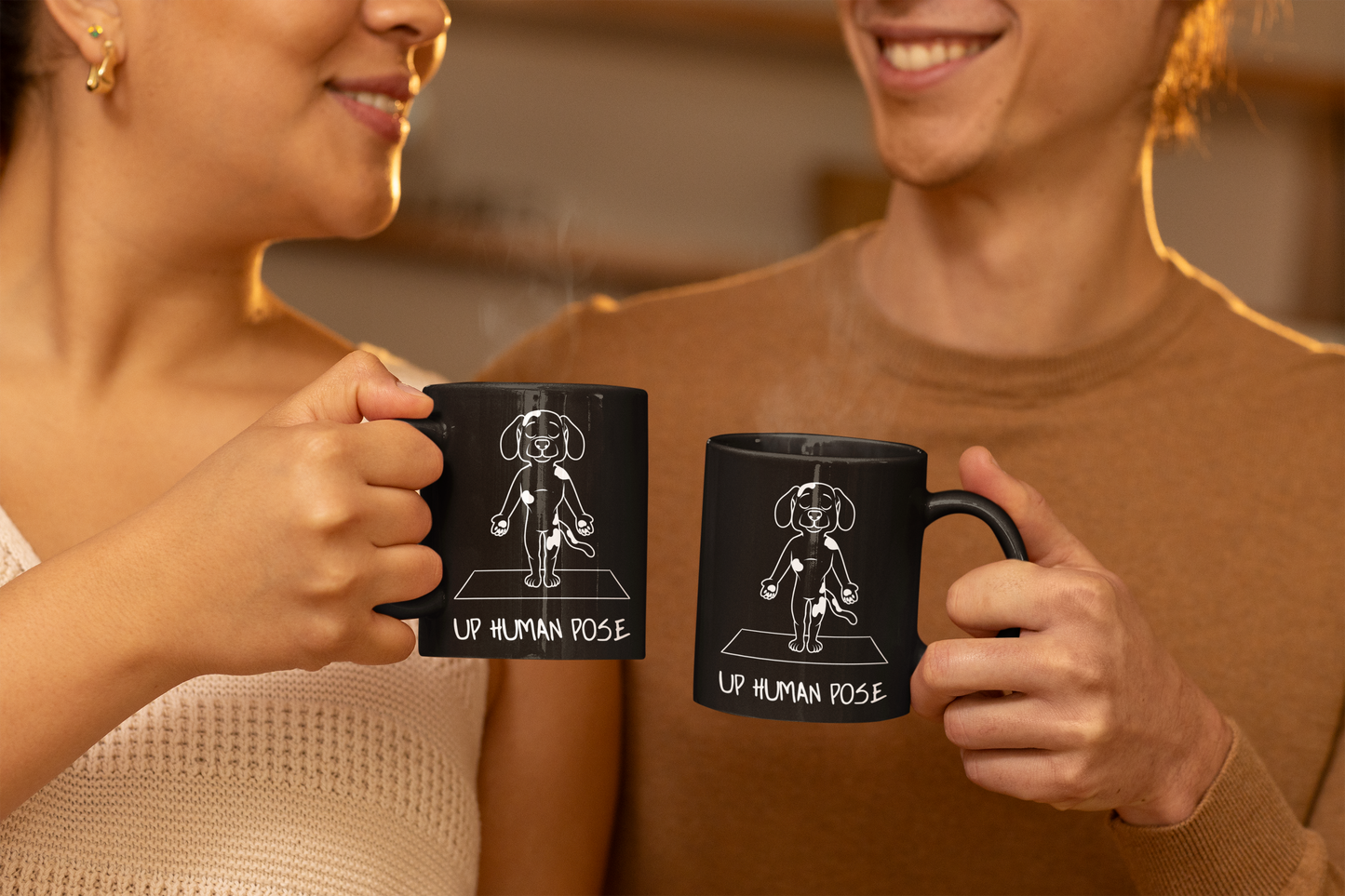 Up Human Pose - Funny Dog Yoga Mug I Unique Coffee Cup for Dog Lovers I Gift for Pet Owners I Cute Yoga Mug I Home Office Decor I Animal Enthusiast Gift