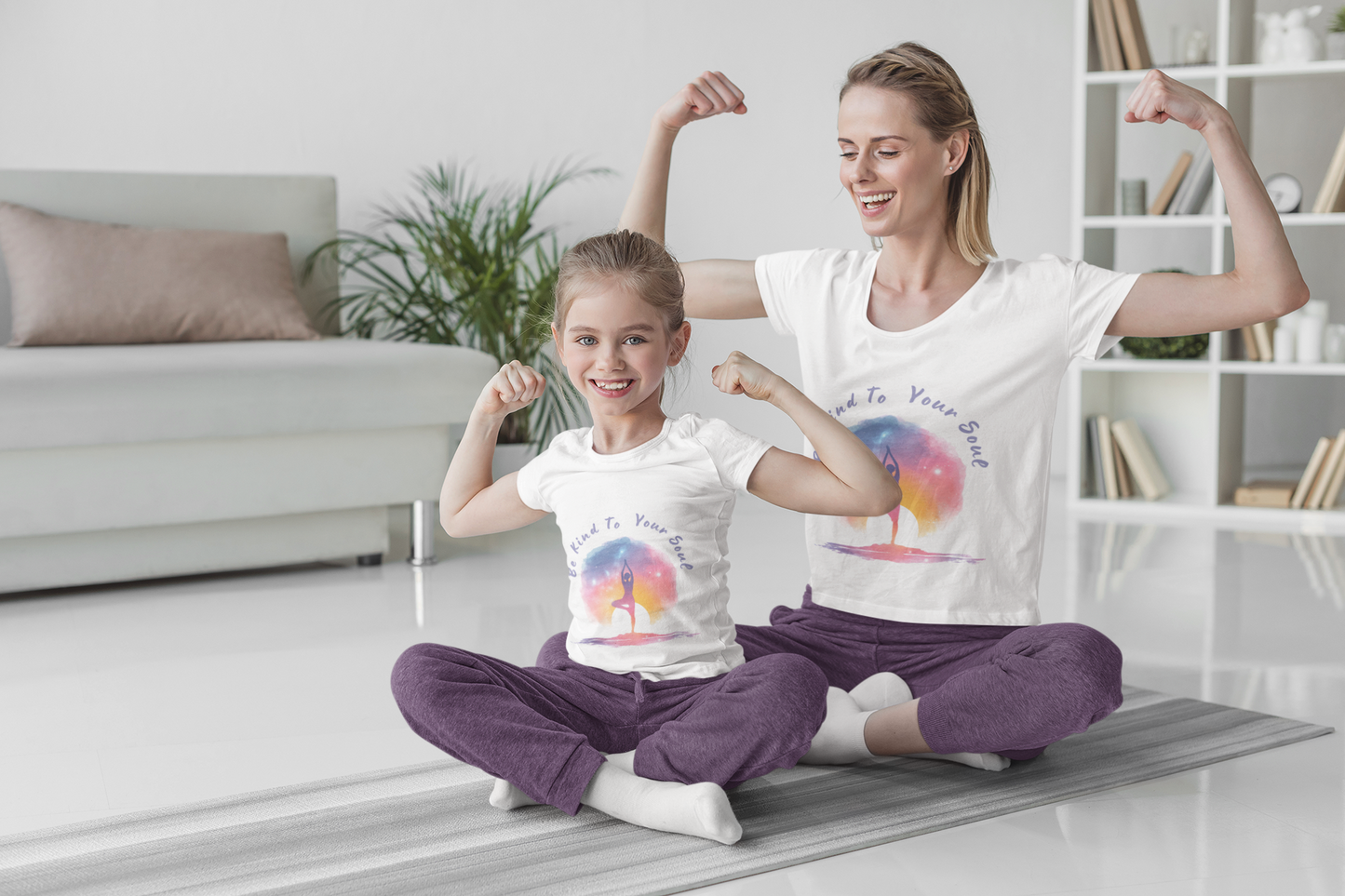 "Be Kind To Your Soul" Meditation Inspired Tee I Spiritual Yoga T- Shirt I Relaxation Mindfulness Apparel I Self-Care Clothing