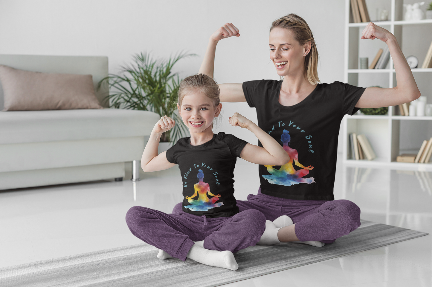 "Be Kind To Your Soul" Meditation Inspired Tee I Spiritual Yoga T- Shirt I Relaxation Mindfulness Apparel I Self-Care Clothing