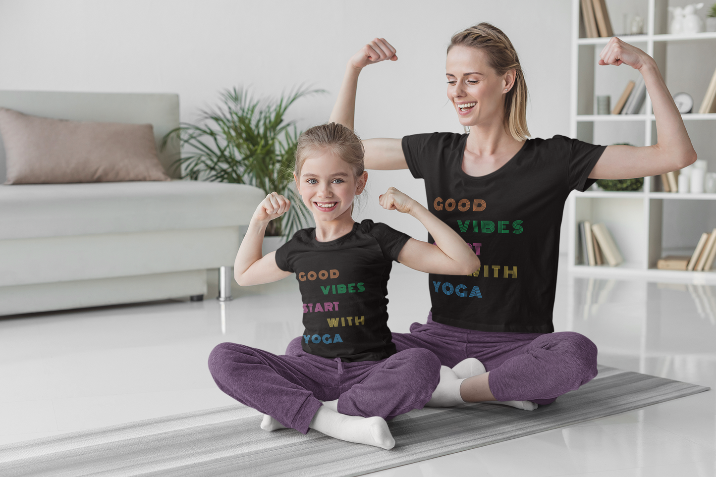 Good Vibes Start With Yoga Tee I Unisex Yoga T-Shirt I Wellness Gift for Yogis I Positive Vibes T-Shirt
