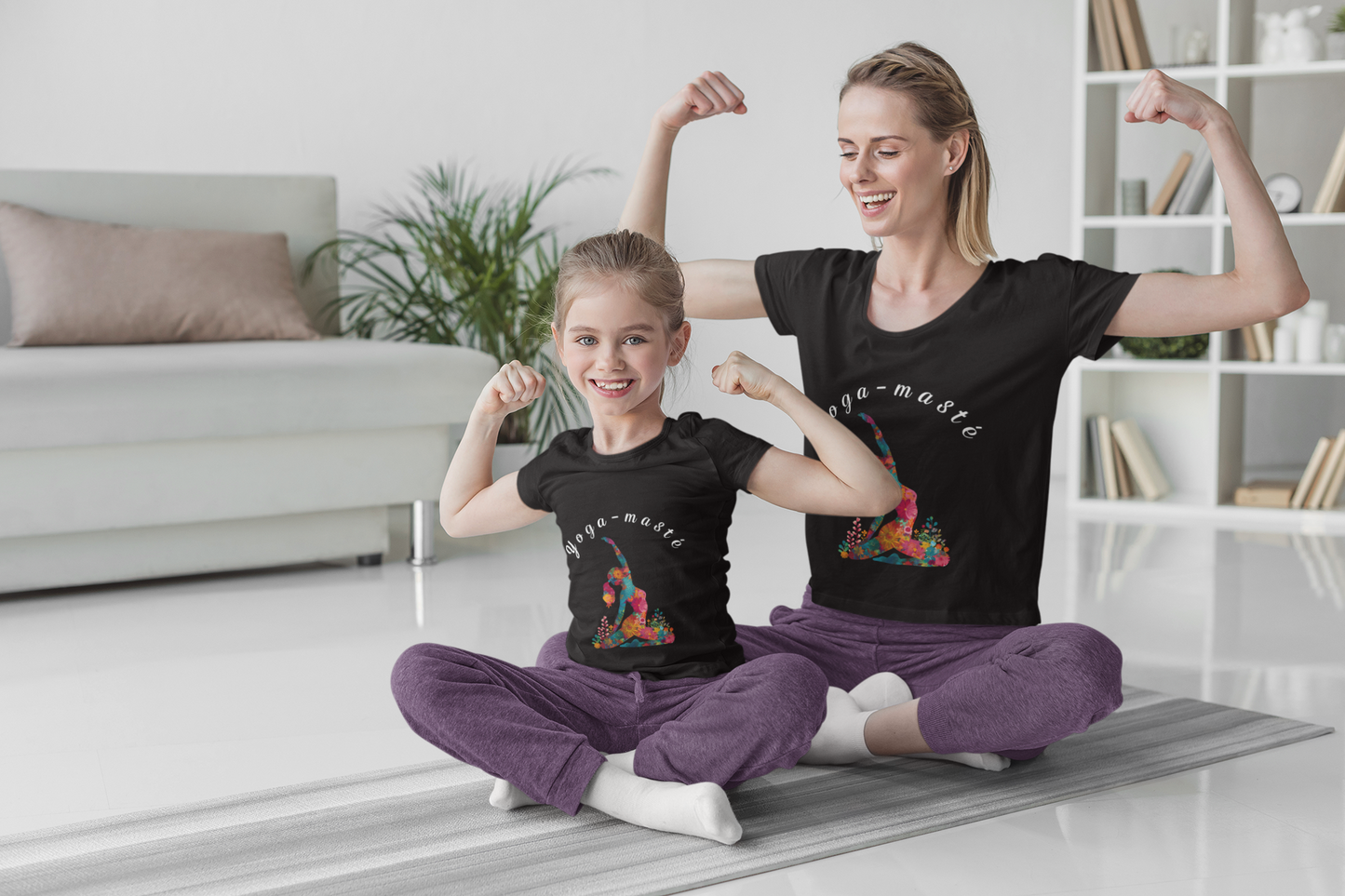 Yoga-Masté Unisex Tee I Vibrant Yoga T-Shirt I Perfect for Classes and Retreats I Gift for Yogis I Self-Care Meditation Apparel
