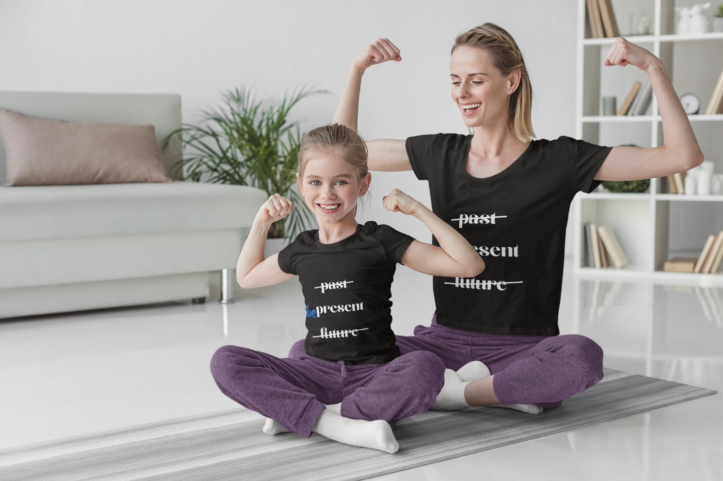 "Be Present" Yoga Unisex Tee | Mindfulness T-Shirt for Yogis I Meditation T-Shirt I Self-Care Apparel