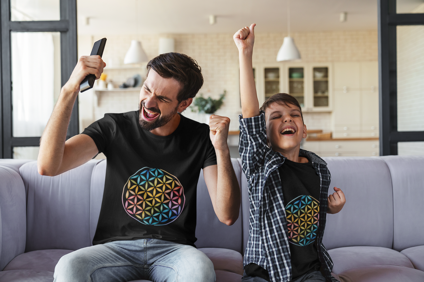 Flower of Life Tee I Spiritual & Yoga T-Shirt I Boho Graphic T-Shirt I Gift for Mindfulness I Self-Care Meditation Apparel