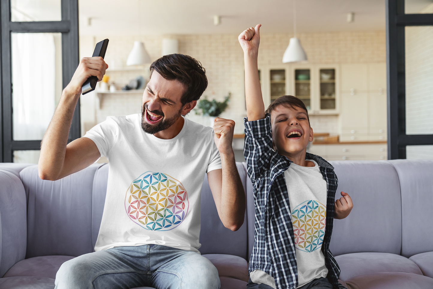 Flower of Life Tee I Spiritual & Yoga T-Shirt I Boho Graphic T-Shirt I Gift for Mindfulness I Self-Care Meditation Apparel