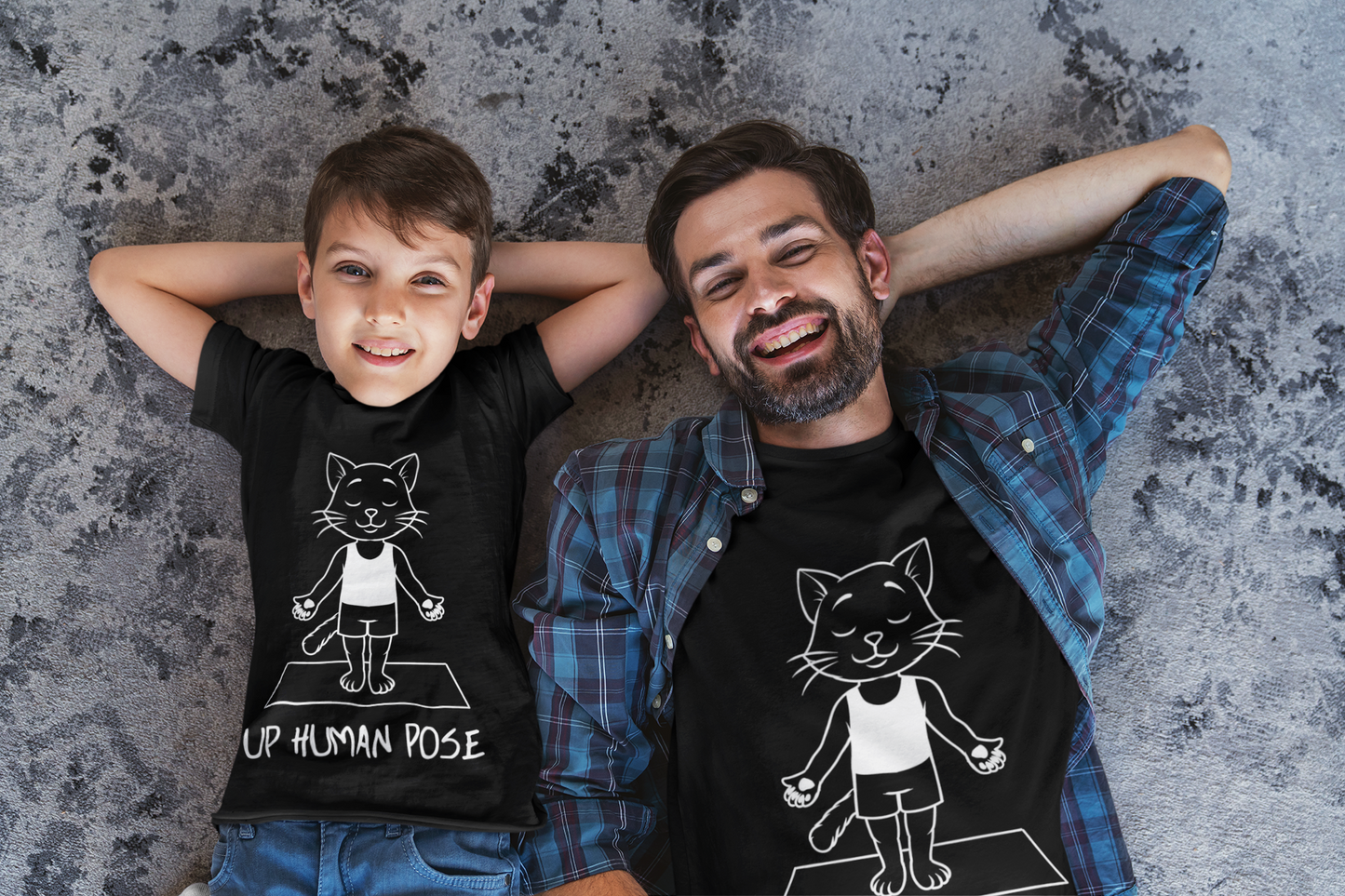 Up Human Pose - Unisex Cat Yoga Tee I Relaxation Gift I Yoga & Pet Lover T-Shirt I Quirky Animal Tee I Fun Gift for Cat Owners I Cute Tee for Zen Vibes