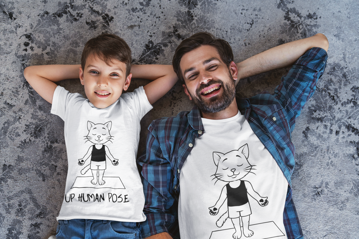 Up Human Pose - Unisex Cat Yoga Tee I Relaxation Gift I Yoga & Pet Lover T-Shirt I Quirky Animal Tee I Fun Gift for Cat Owners I Cute Tee for Zen Vibes
