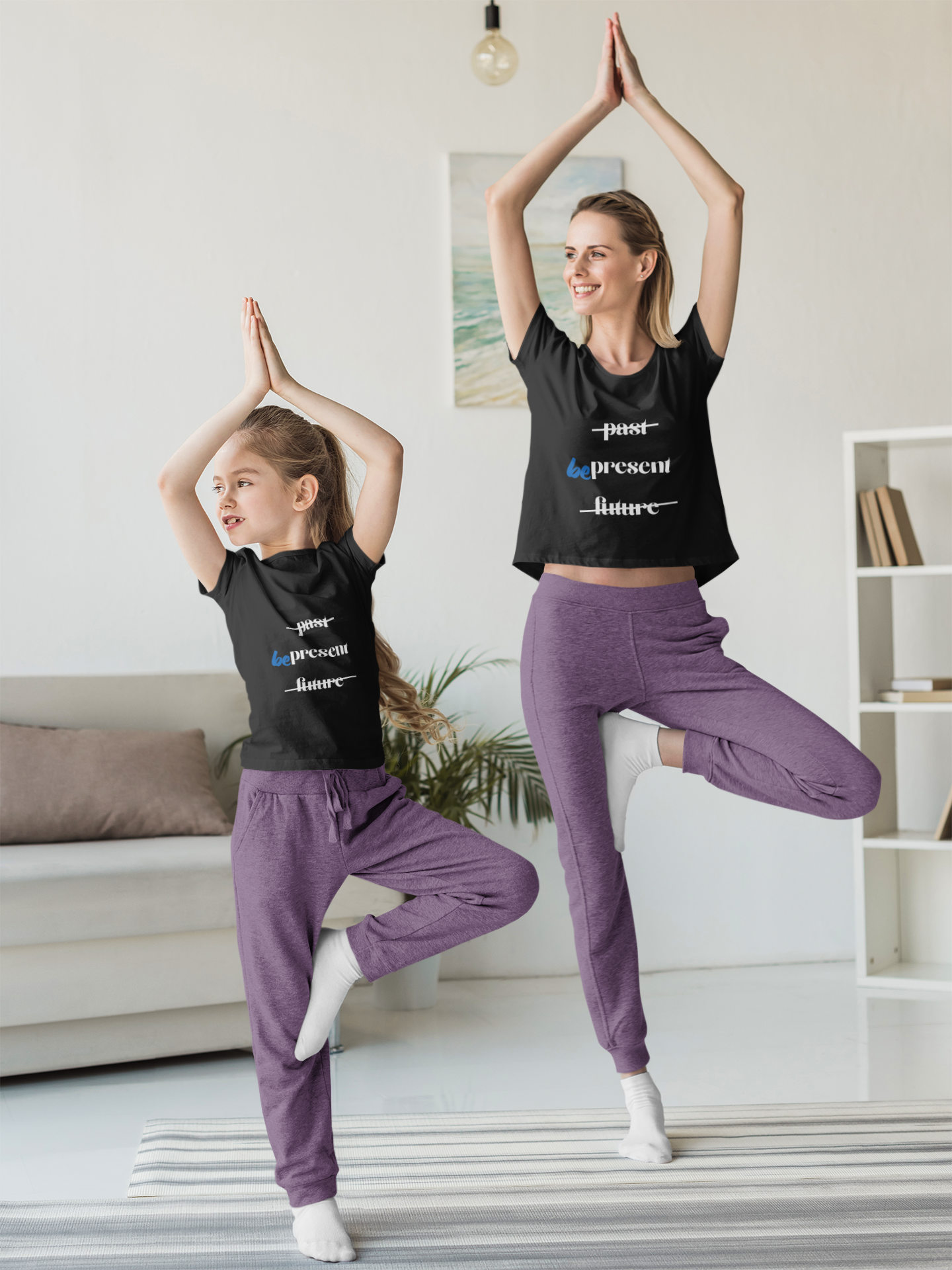"Be Present" Yoga Unisex Tee | Mindfulness T-Shirt for Yogis I Meditation T-Shirt I Self-Care Apparel
