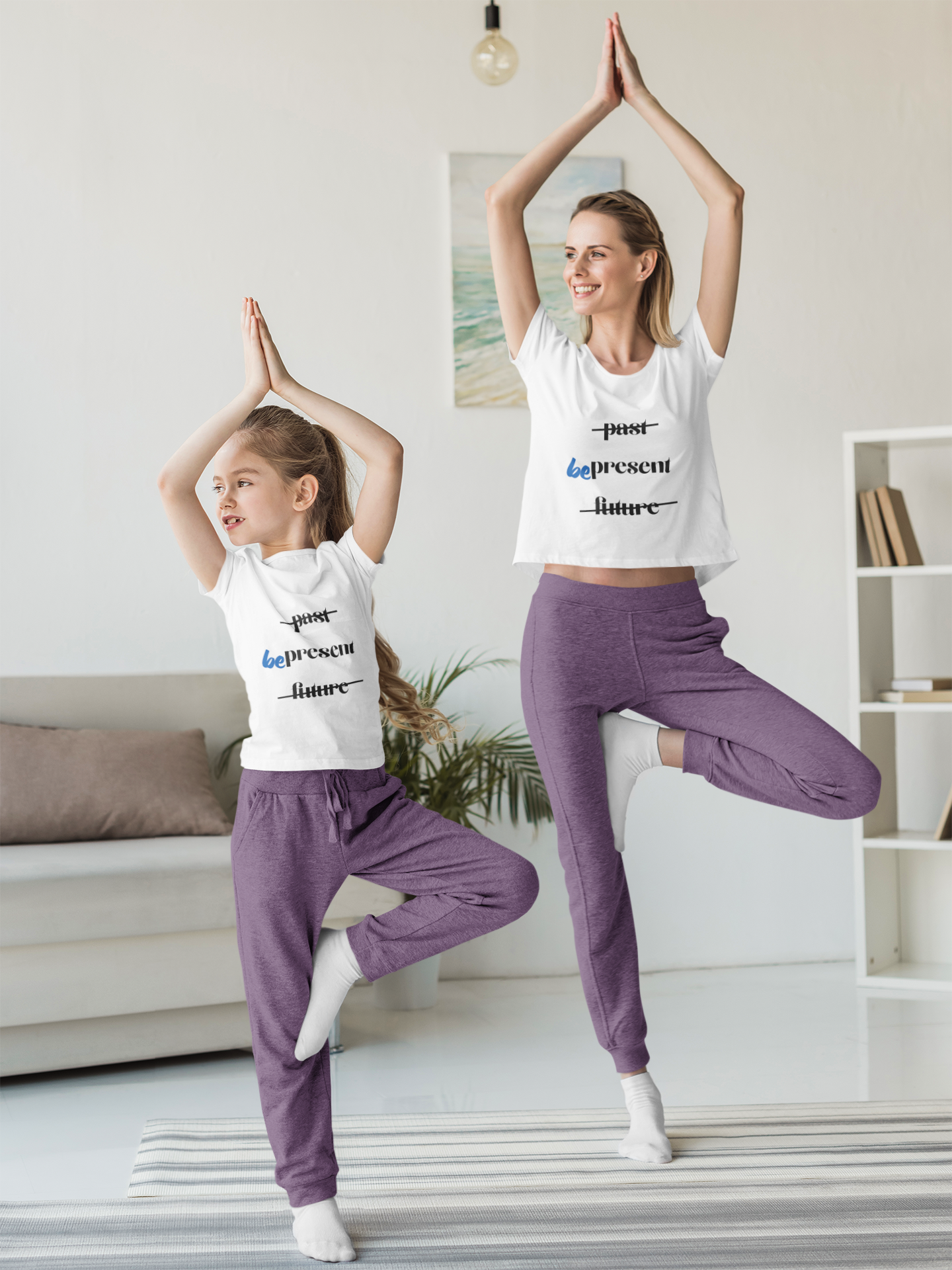 "Be Present" Yoga Unisex Tee | Mindfulness T-Shirt for Yogis I Meditation T-Shirt I Self-Care Apparel