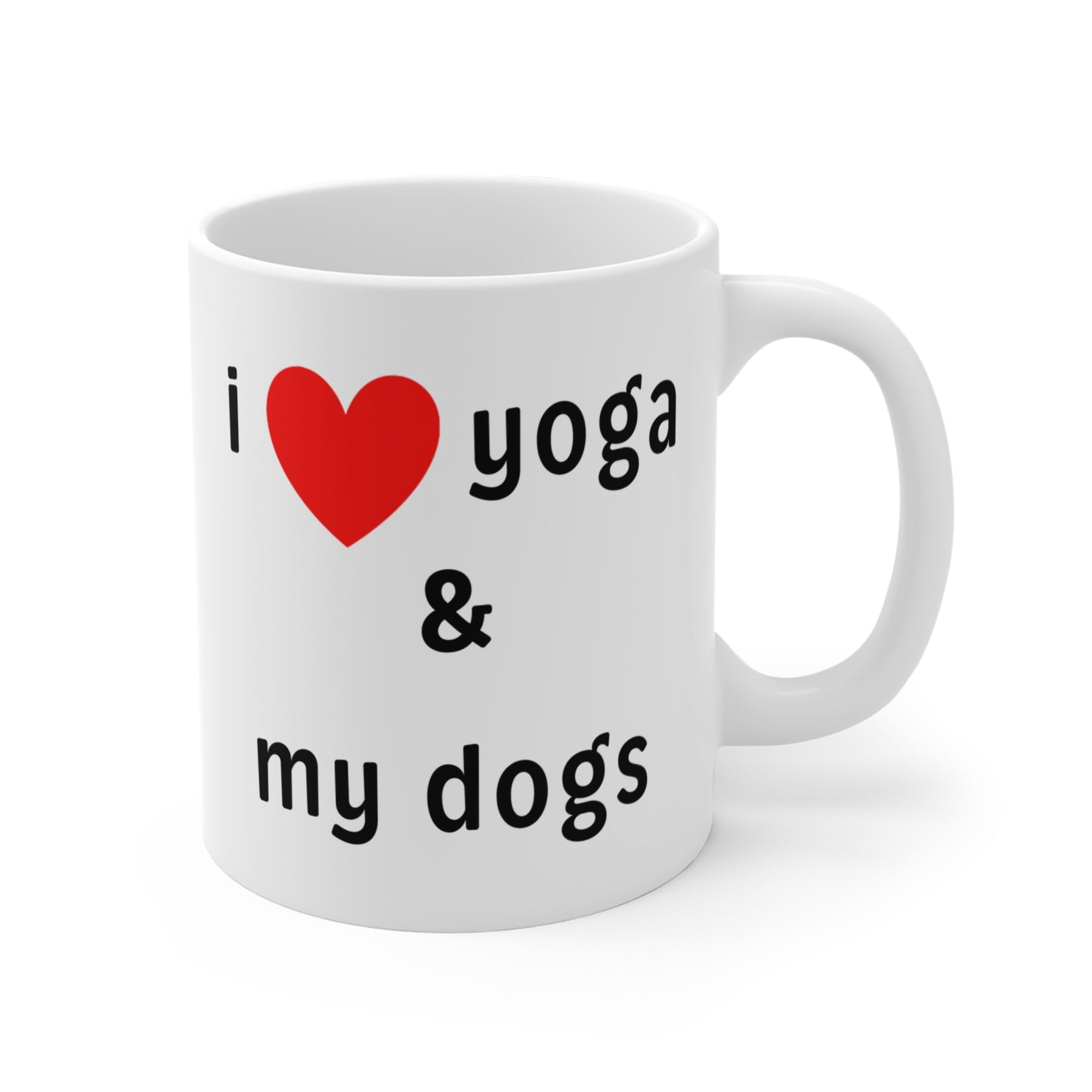 I Love Yoga & My Dogs Mug - Perfect for Dog Owners I Yoga Enthusiasts I Gift for Pet Lovers I Cozy Coffee Mug I Unique Gift Idea