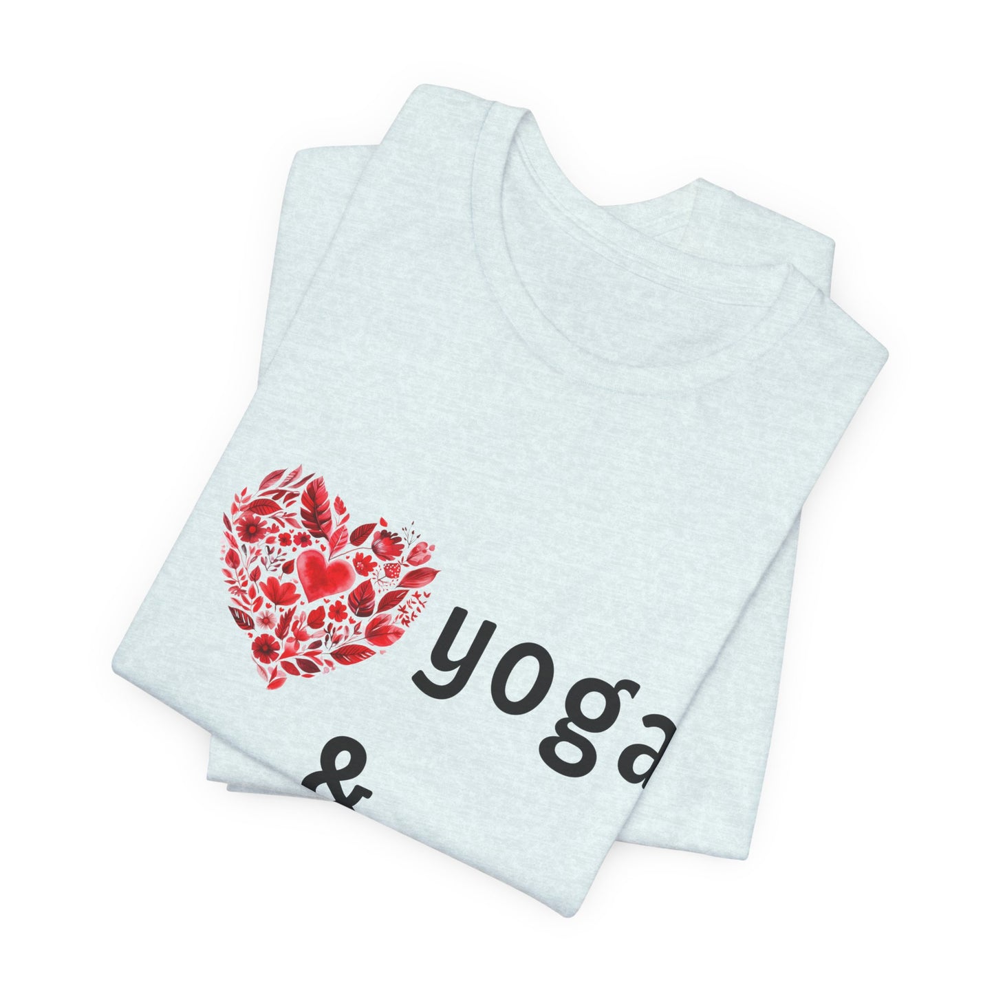 I Love Yoga & My Dogs Unisex Yoga Tee - Perfect Gift for Yoga Enthusiasts and Dog Lovers I Self-Care Meditation Apparel