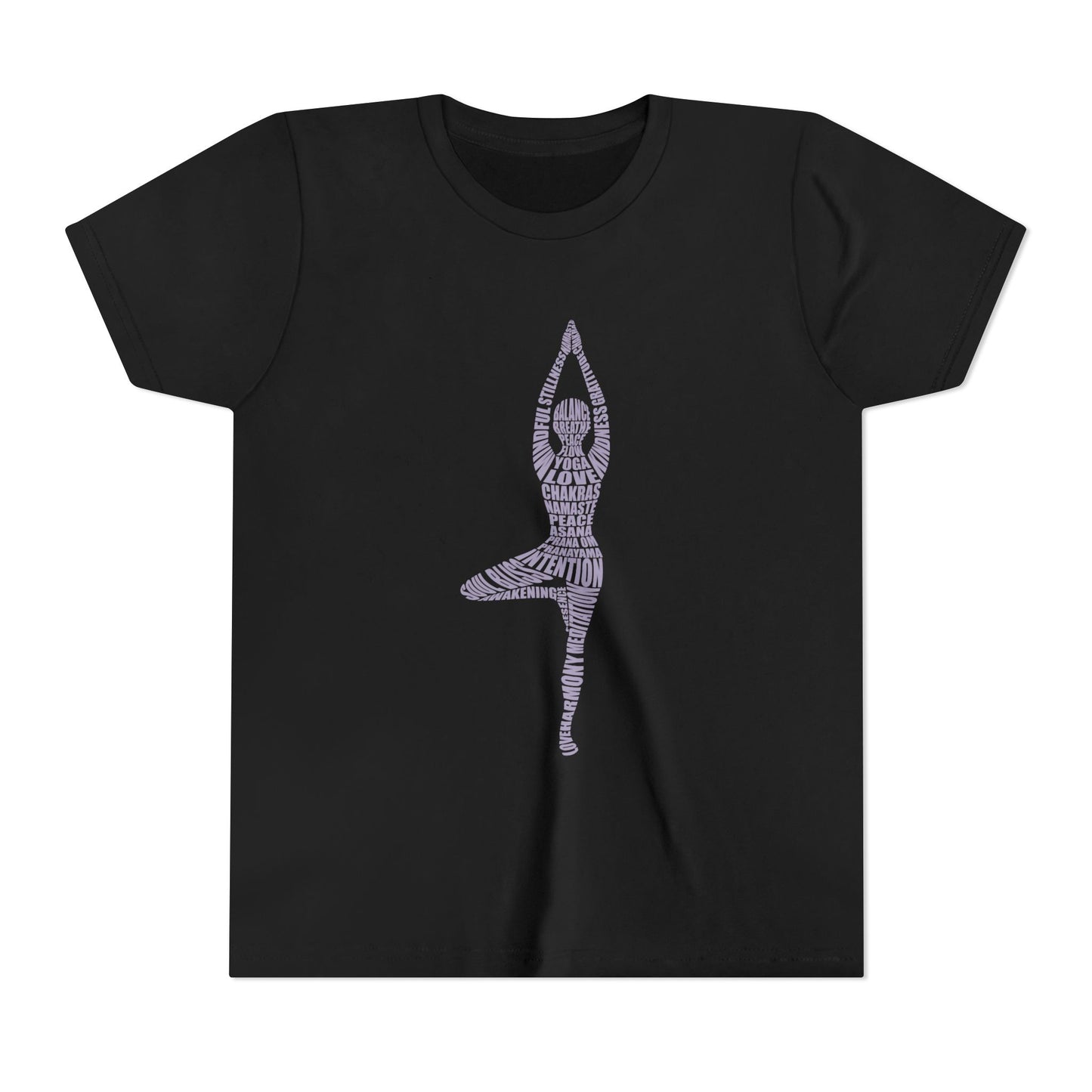 Yoga Pose Kids T-Shirt — Tree Pose Kids T-Shirt I Girls Yoga Tee I Boys Yoga Tee I Mindful Shirt For Kids