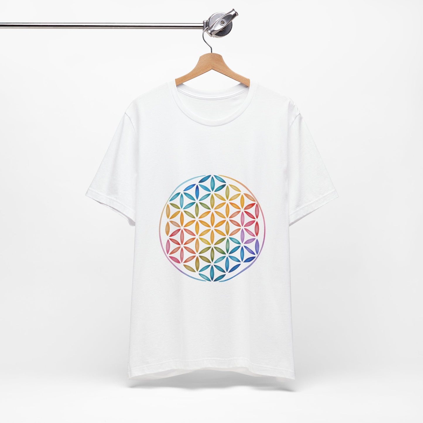 Flower of Life Tee I Spiritual & Yoga T-Shirt I Boho Graphic T-Shirt I Gift for Mindfulness I Self-Care Meditation Apparel
