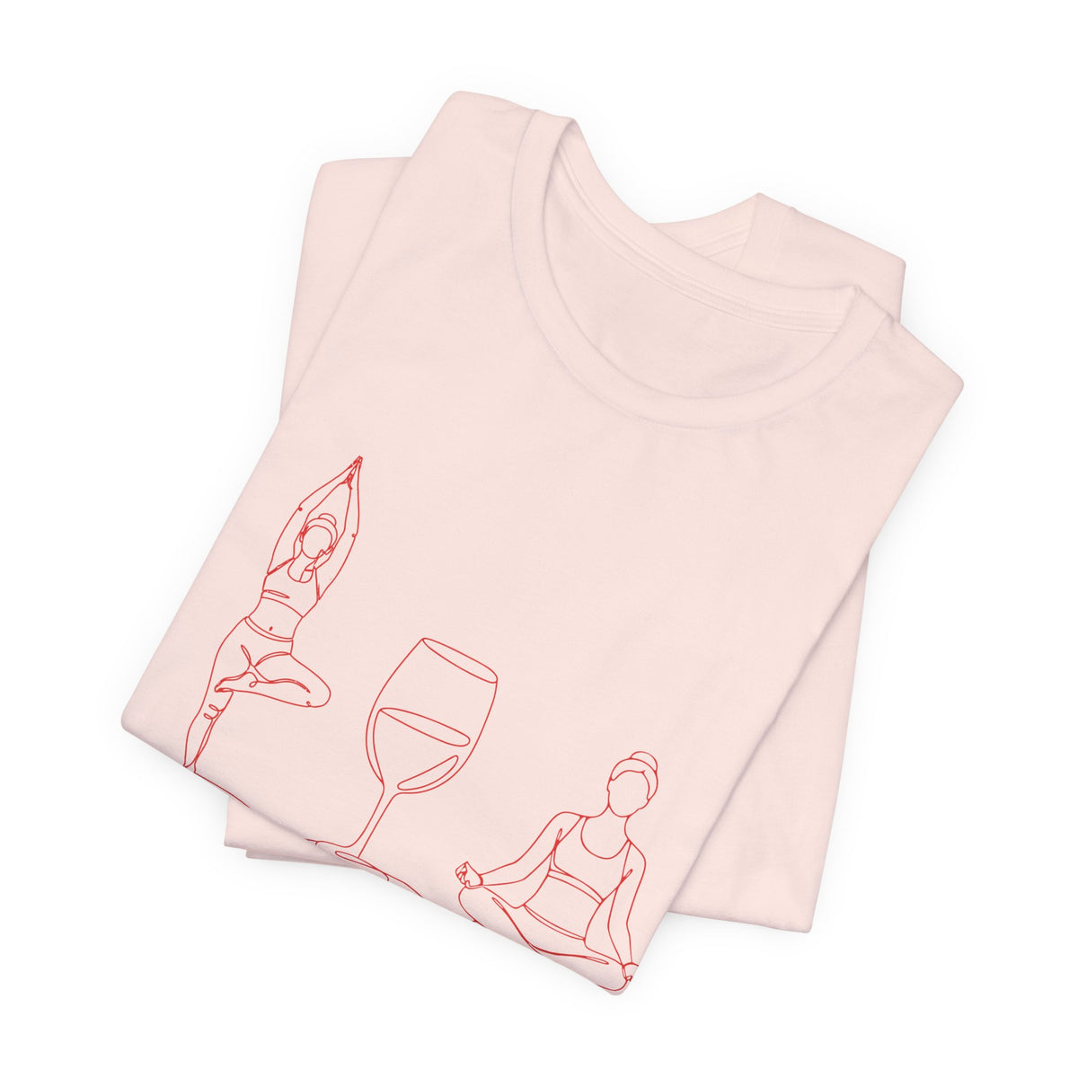 Yoga & Wine T-Shirt — "Life Is Better With Yoga & Wine" Relaxed Shirt I Wine Lover Shirt I Meditation Gift