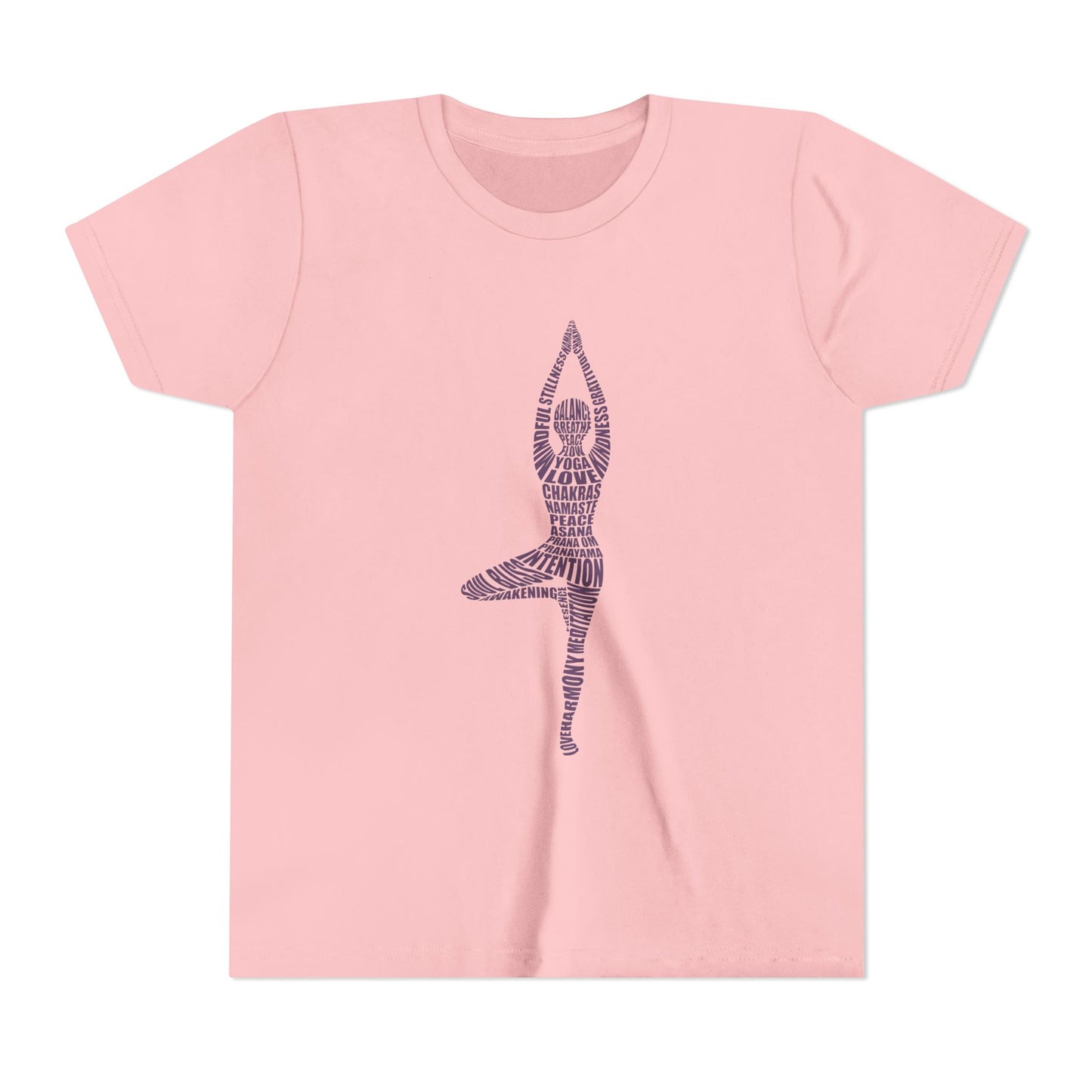 Yoga Pose Kids T-Shirt — Tree Pose Kids T-Shirt I Girls Yoga Tee I Boys Yoga Tee I Mindful Shirt For Kids