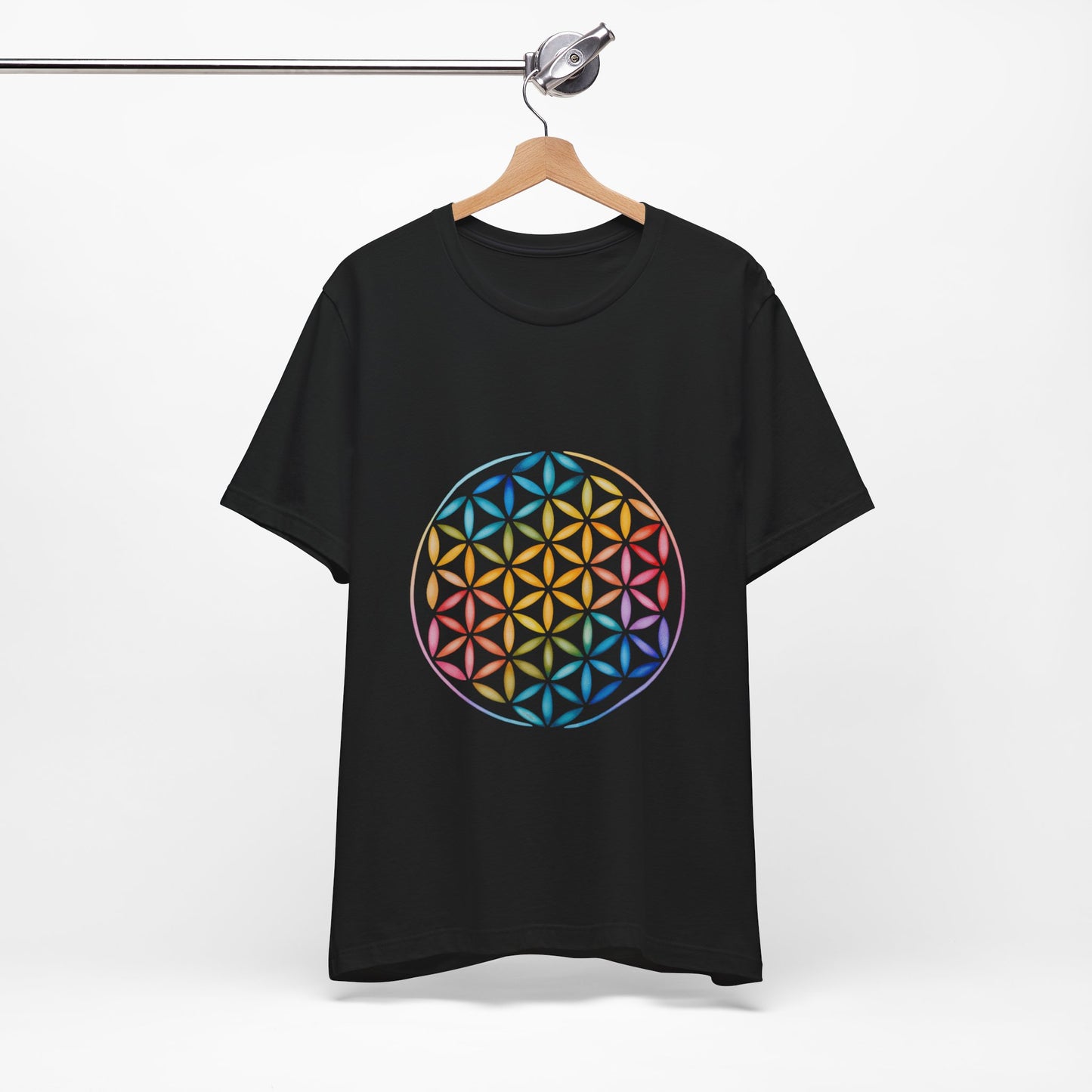 Flower of Life Tee I Spiritual & Yoga T-Shirt I Boho Graphic T-Shirt I Gift for Mindfulness I Self-Care Meditation Apparel