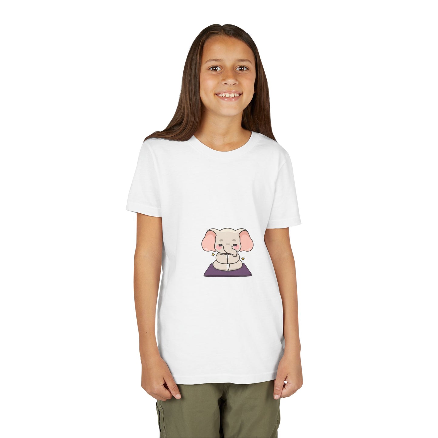 Kids Yoga Elephant T‑Shirt — Cute Meditating Elephant Shirt For Girls & Boys I Namaste Shirt For Kids I Meditation Gift For Little Yogi