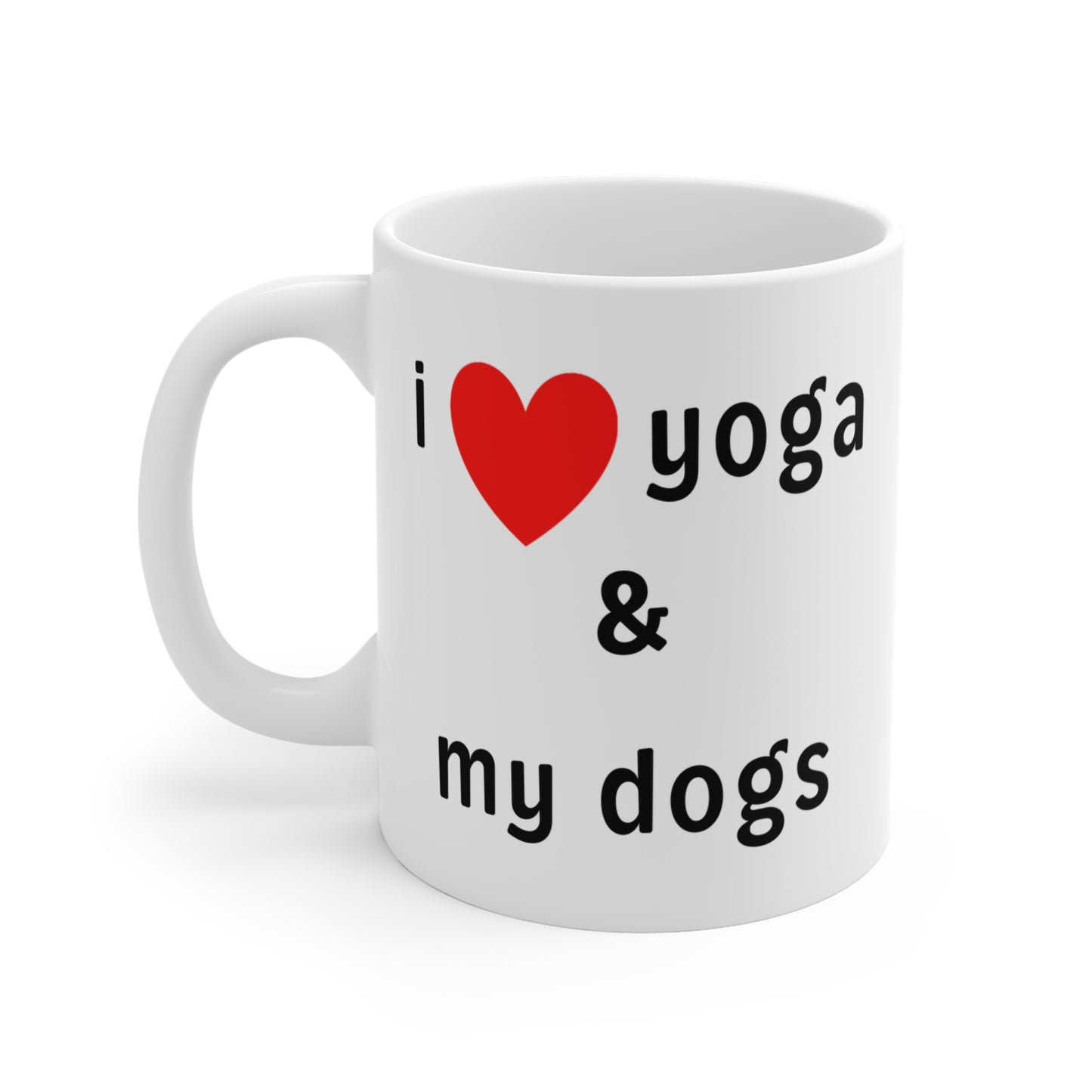 I Love Yoga & My Dogs Mug - Perfect for Dog Owners I Yoga Enthusiasts I Gift for Pet Lovers I Cozy Coffee Mug I Unique Gift Idea