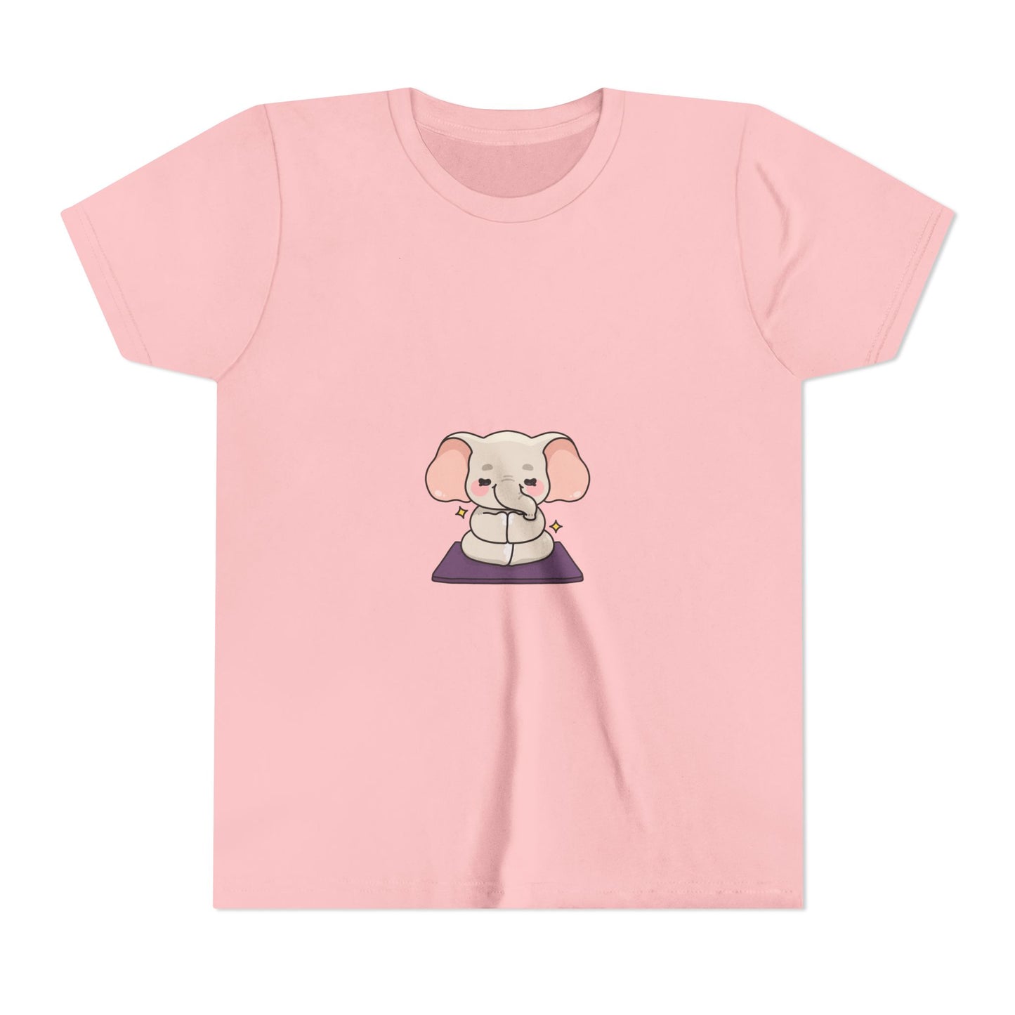 Kids Yoga Elephant T‑Shirt — Cute Meditating Elephant Shirt For Girls & Boys I Namaste Shirt For Kids I Meditation Gift For Little Yogi