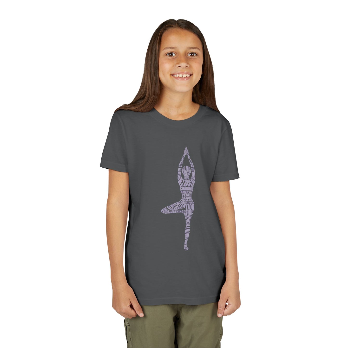 Yoga Pose Kids T-Shirt — Tree Pose Kids T-Shirt I Girls Yoga Tee I Boys Yoga Tee I Mindful Shirt For Kids