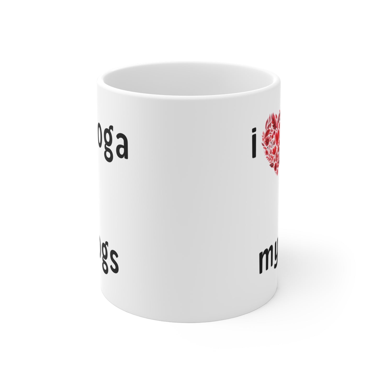 I Love Yoga & My Dogs Mug - Cute Coffee Cup I Gift for Yoga Enthusiasts I  Dog Lovers I Home & Office Decor I Inspirational Drinkware
