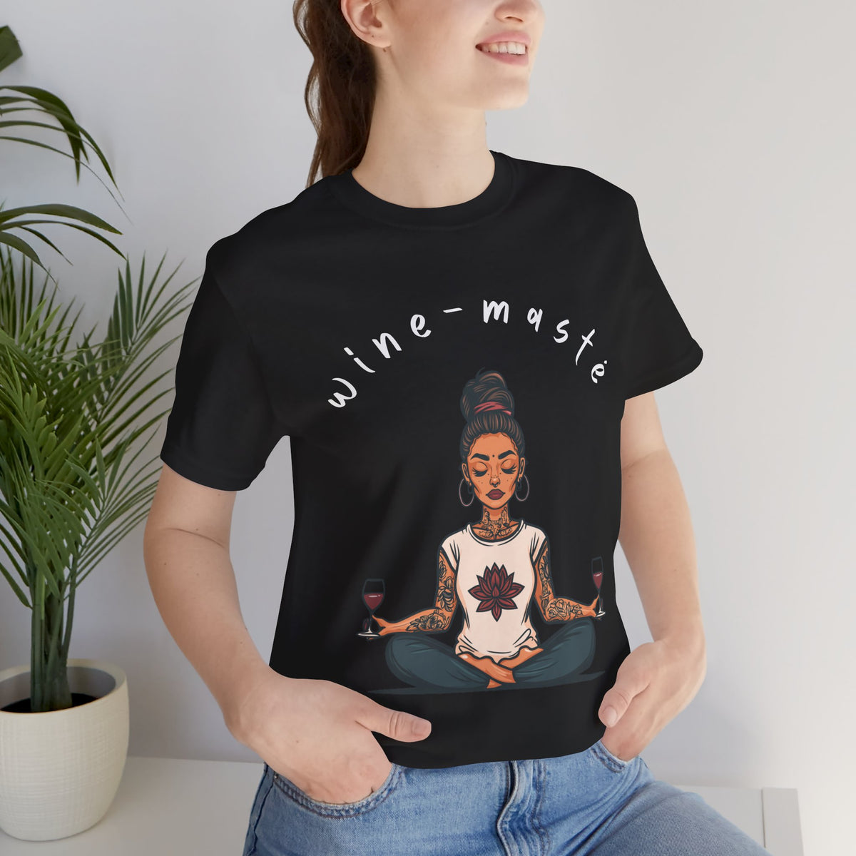 Wine & Yoga T-Shirt — Wine Lover Shirt I Funny Meditation Tee I Gift For Yogini I Zen Shirt