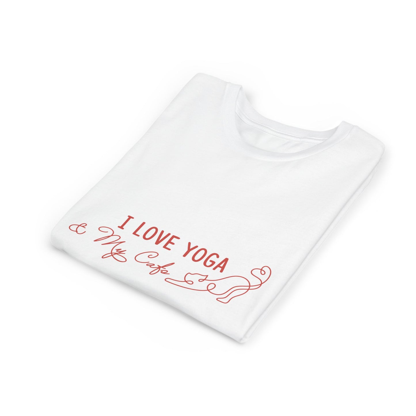 Kids Yoga Shirt "I Love Yoga & My Cats" - Girls Yoga Shirt I Boys Yoga Shirt I Meditation Gift For Kids