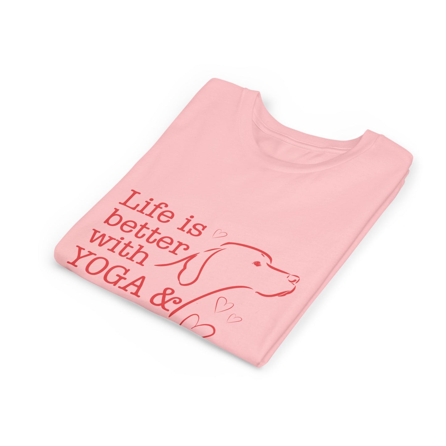 "Life Is Better With Yoga & Dogs" I Kids Yoga & Dog Lover Shirt I Meditation Gift For Kids