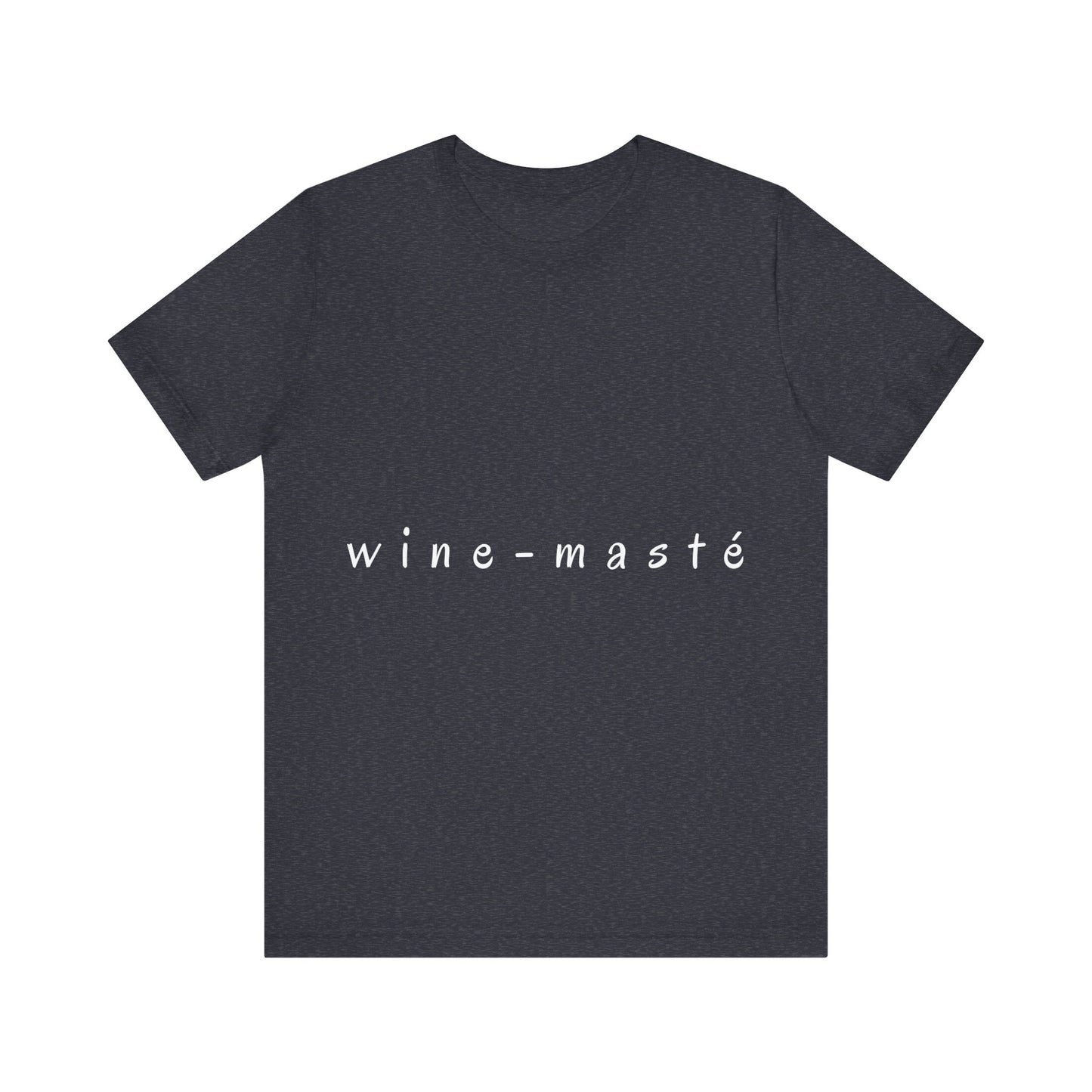 Wine-Masté - Unisex Yoga Tee I Funny Wine Lover Gift I Wine & Yoga Enthusiast Apparel I Birthday Party Humor T-Shirt
