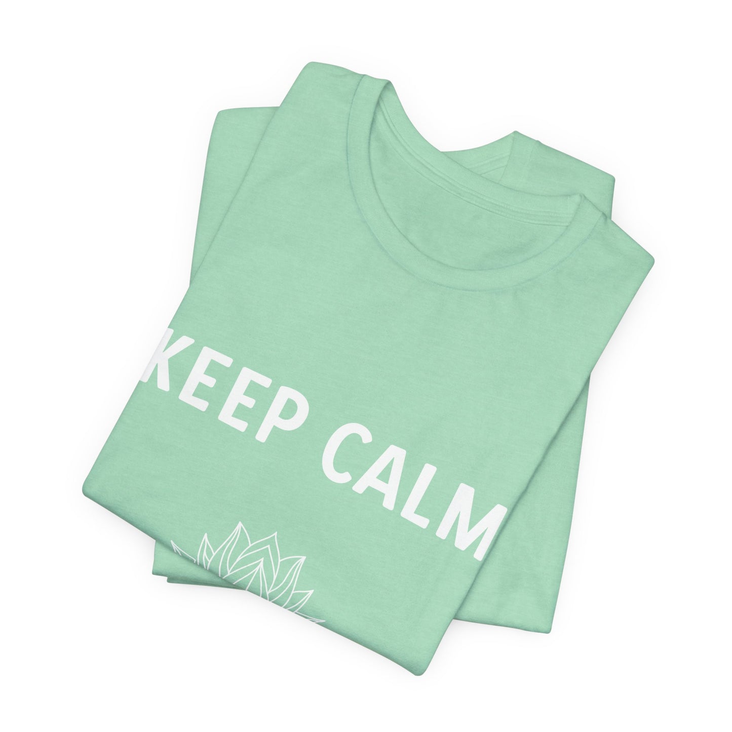 Keep Calm Do Some Ohms Unisex Yoga Tee - Yoga & Mindfulness T-Shirt I Yoga Lovers Apparel I Meditation Clothing