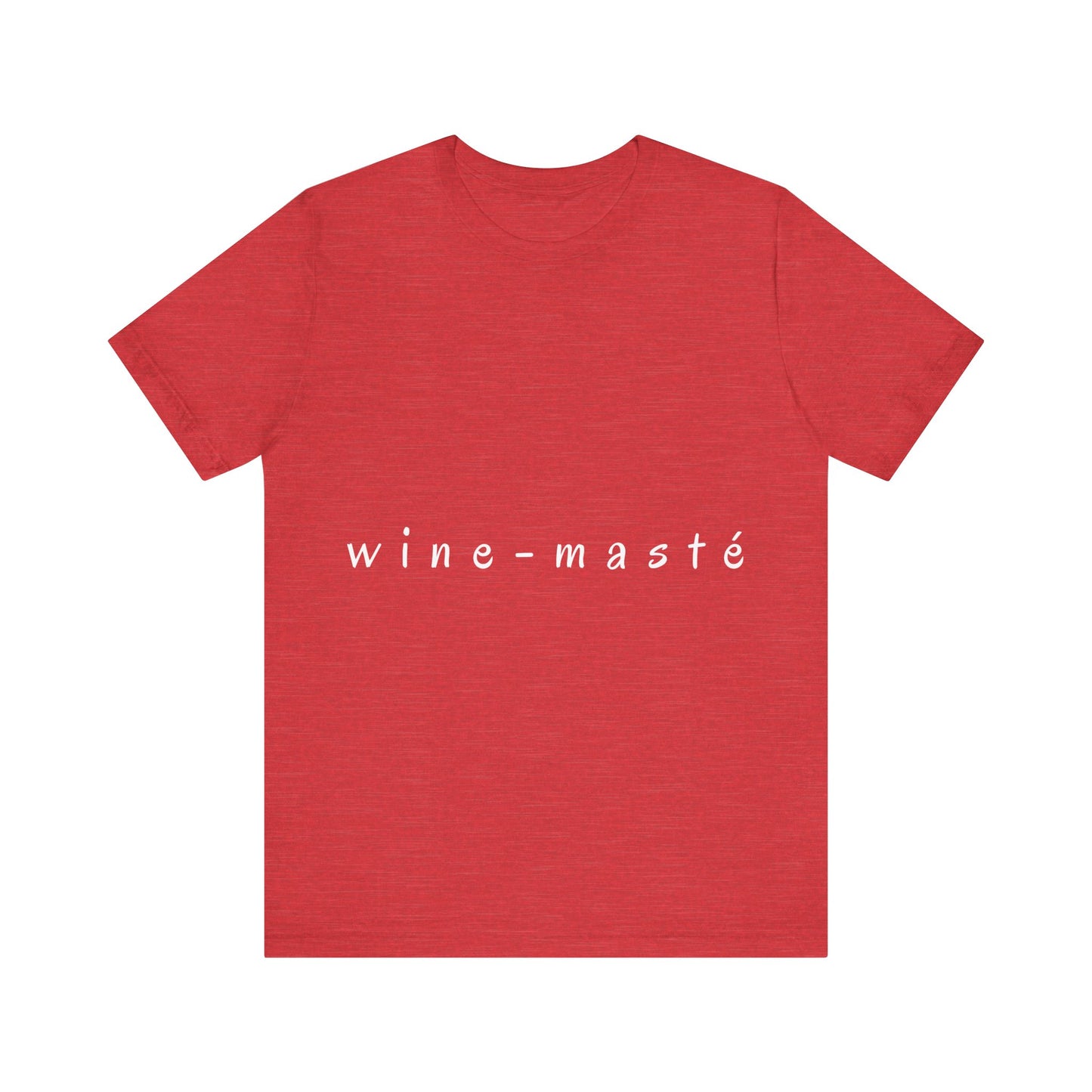 Wine-Masté - Unisex Yoga Tee I Funny Wine Lover Gift I Wine & Yoga Enthusiast Apparel I Birthday Party Humor T-Shirt