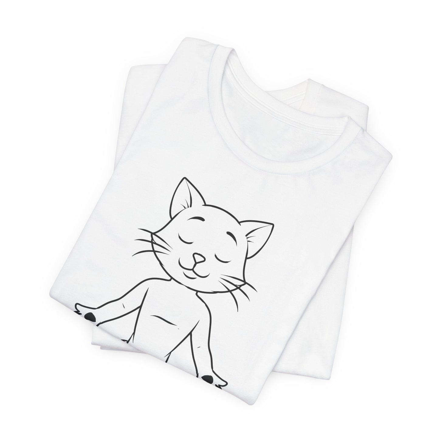 Up Human Pose - Unisex Cat Yoga Tee I Relaxation Gift I Yoga & Pet Lover T-Shirt I Quirky Animal Tee I Fun Gift for Cat Owners I Cute Tee for Zen Vibes