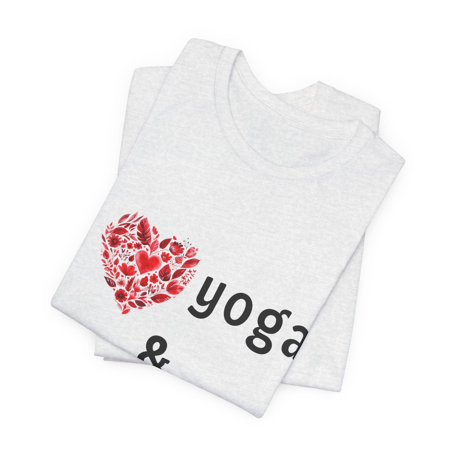I Love Yoga & My Dogs Unisex Yoga Tee - Perfect Gift for Yoga Enthusiasts and Dog Lovers I Self-Care Meditation Apparel