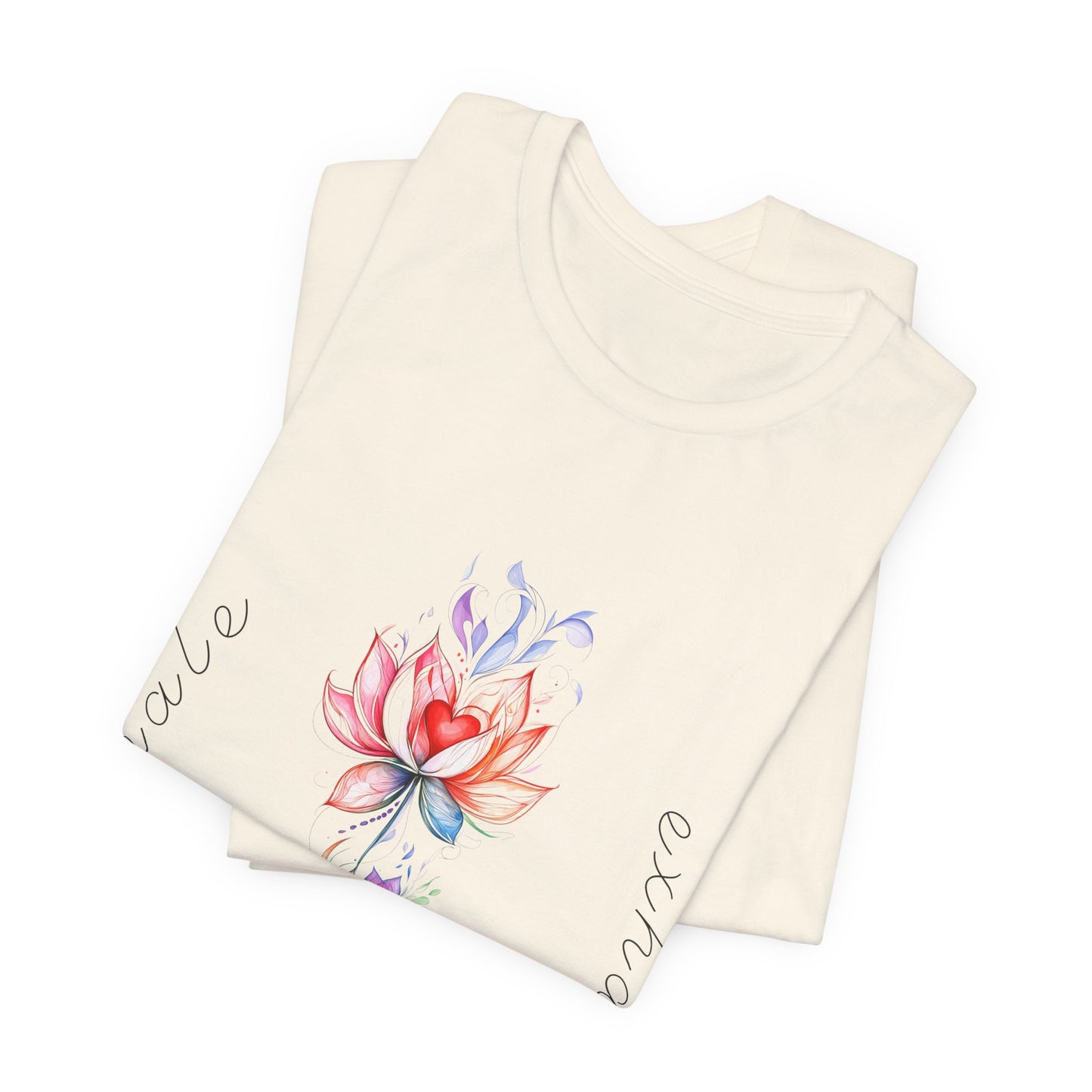 Lotus Flower Inhale Exhale Unisex Yoga Tee | Inspirational T-Shirt I Yoga Mindfulness  Apparel I Self-Care Meditation Clothing